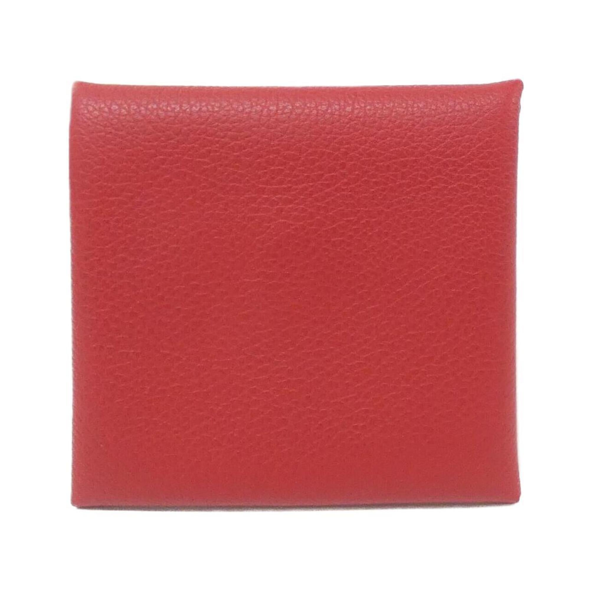 Hermes Red Color Coin Purse/Coin Case (Pre-Owned)