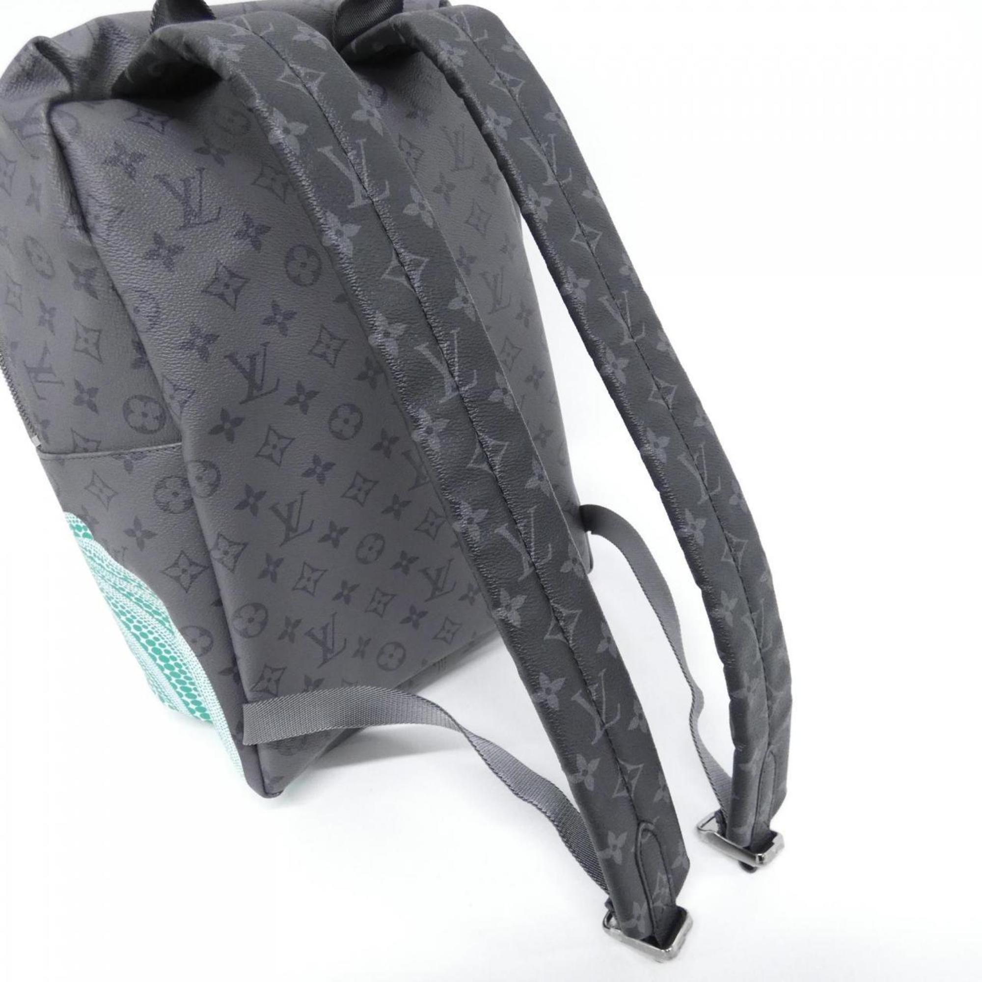 Louis Vuitton Black Gris Coated Canvas Backpack (Pre-Owned)