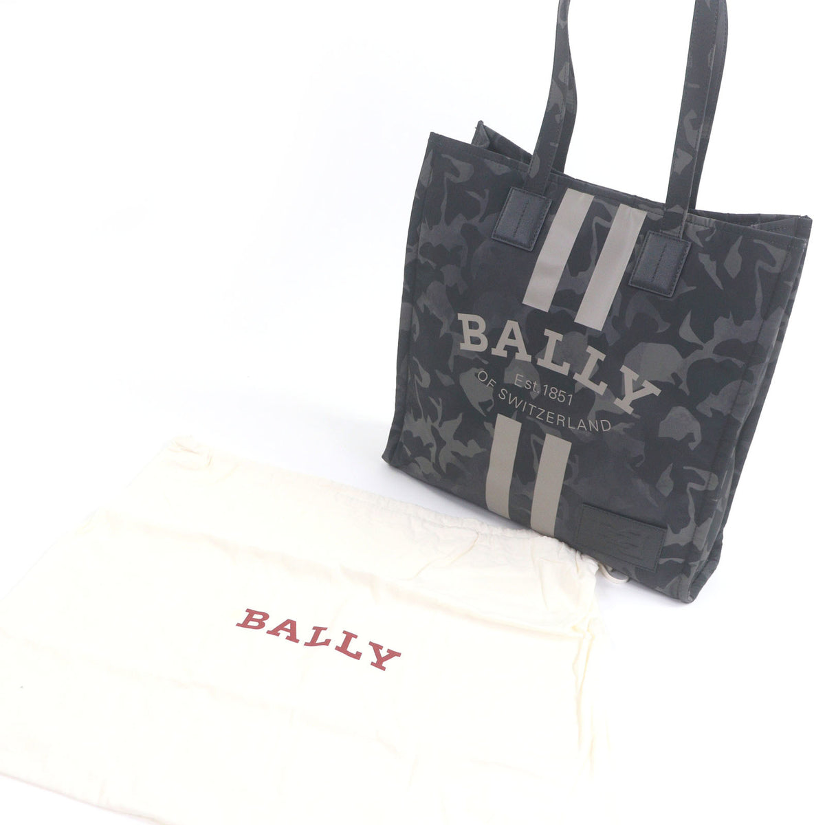 Bally Khaki Leather Tote Bag (Pre-Owned)