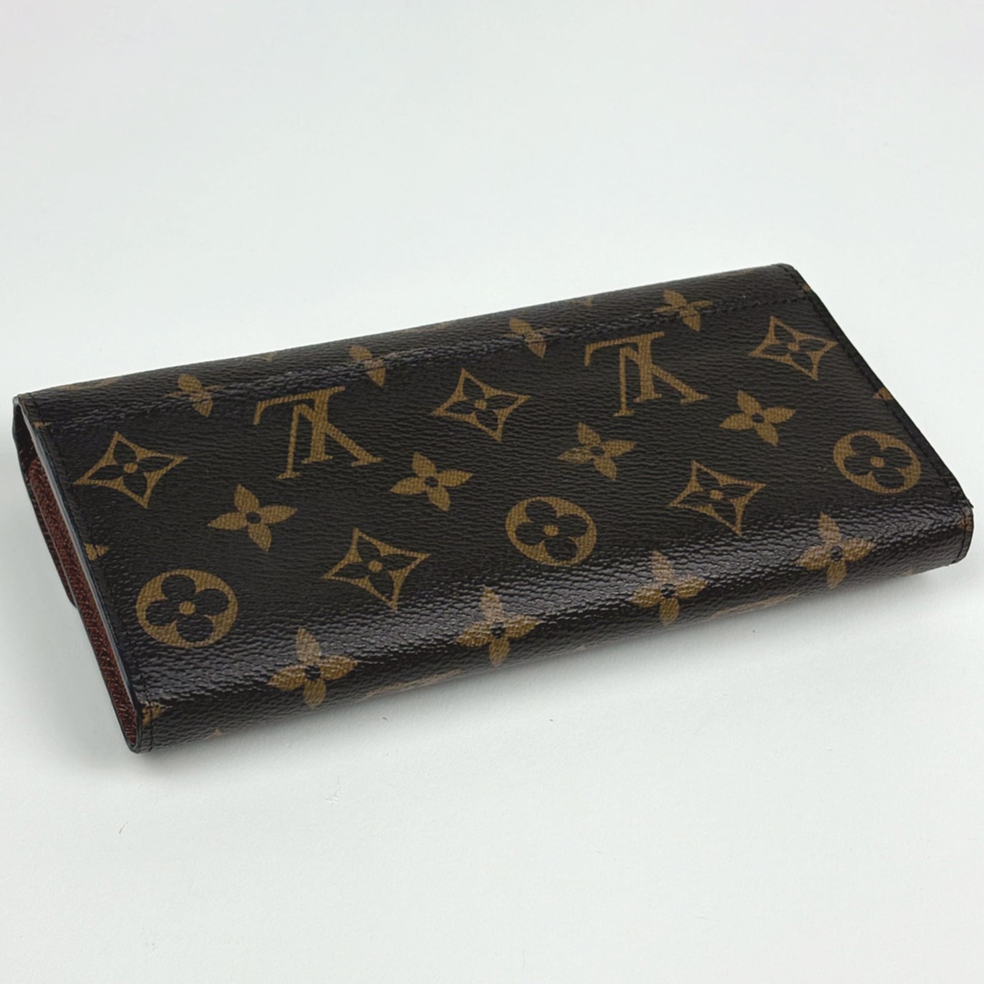 Louis Vuitton Brown Monogram Long Wallet (Bi-Fold) (Pre-Owned)