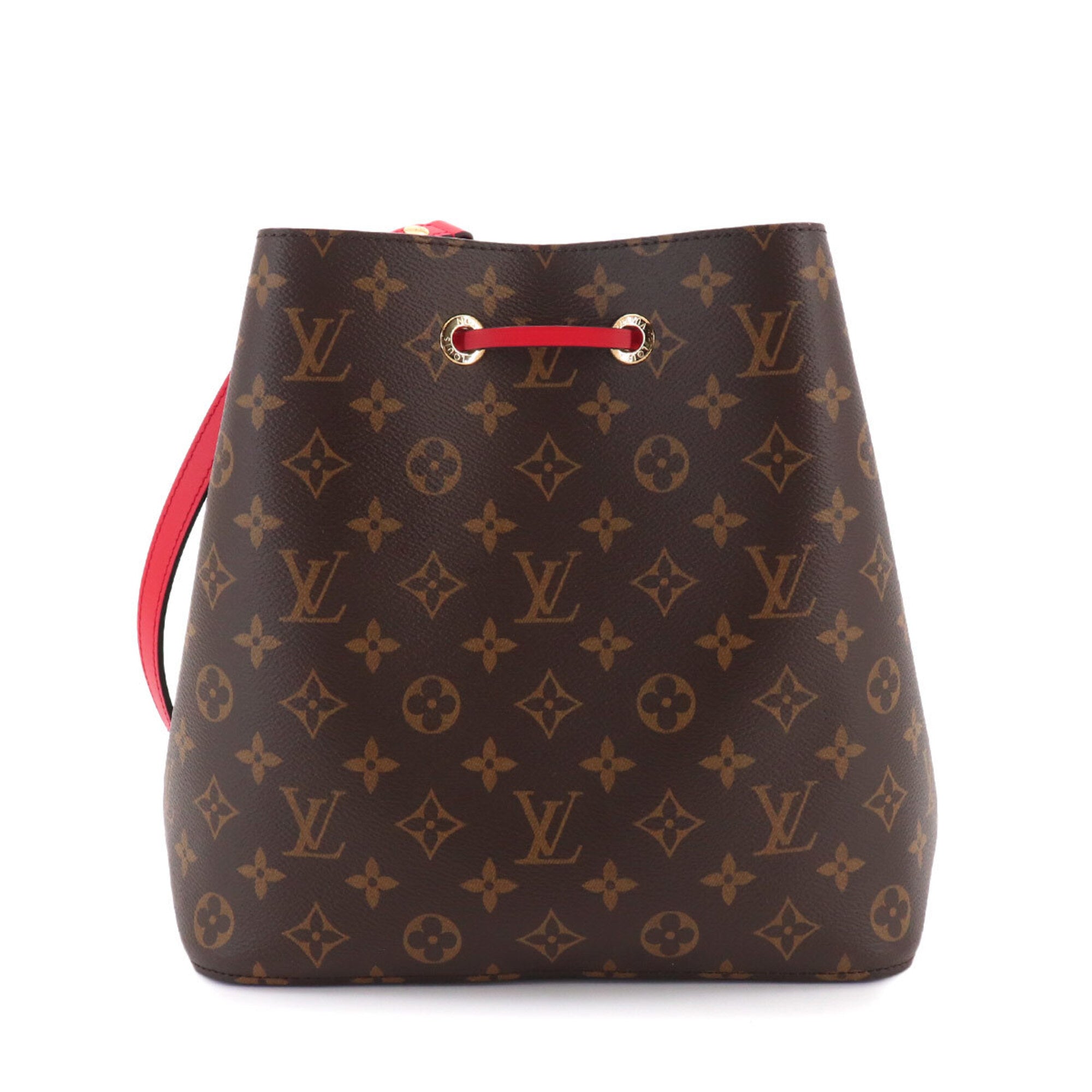 Louis Vuitton Coquelicots Monogram Red Color Monogram Leather Handbag Shoulder Bag (Pre-Owned)