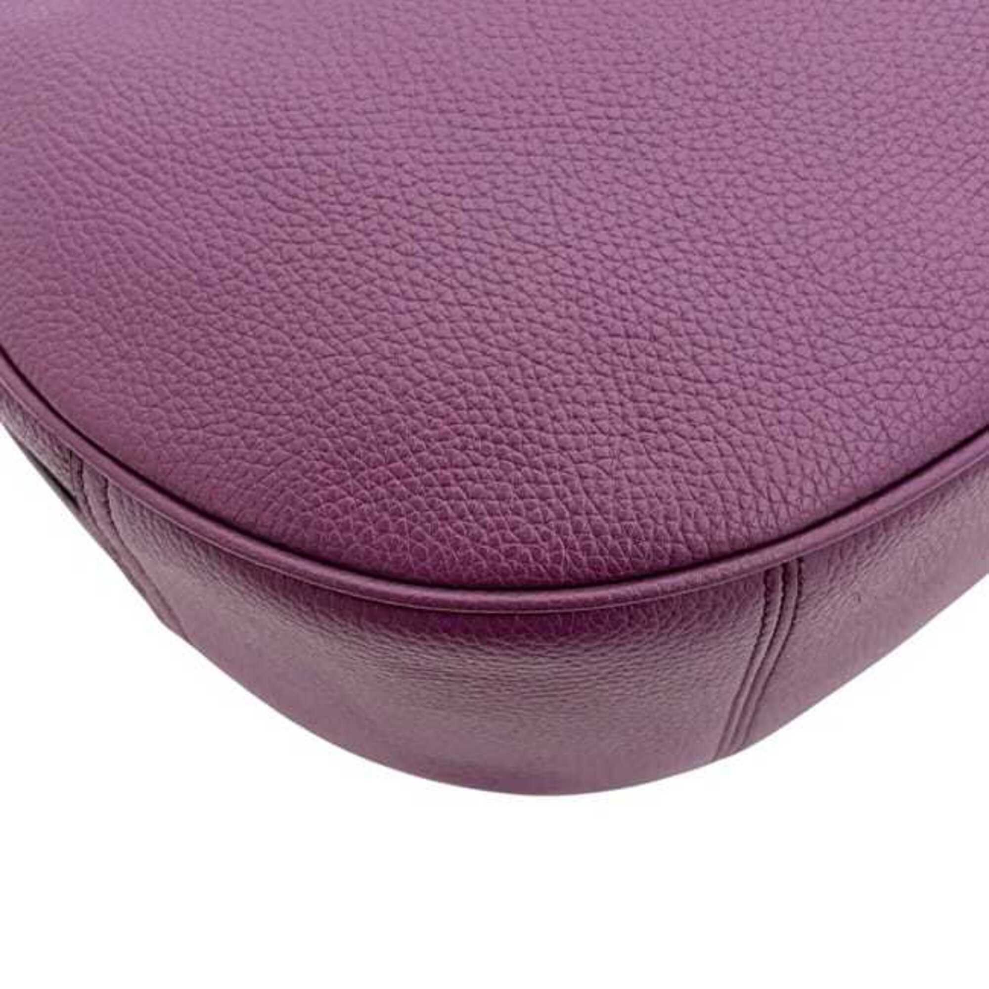 Coach Purple Leather Shoulder Bag (Pre-Owned)