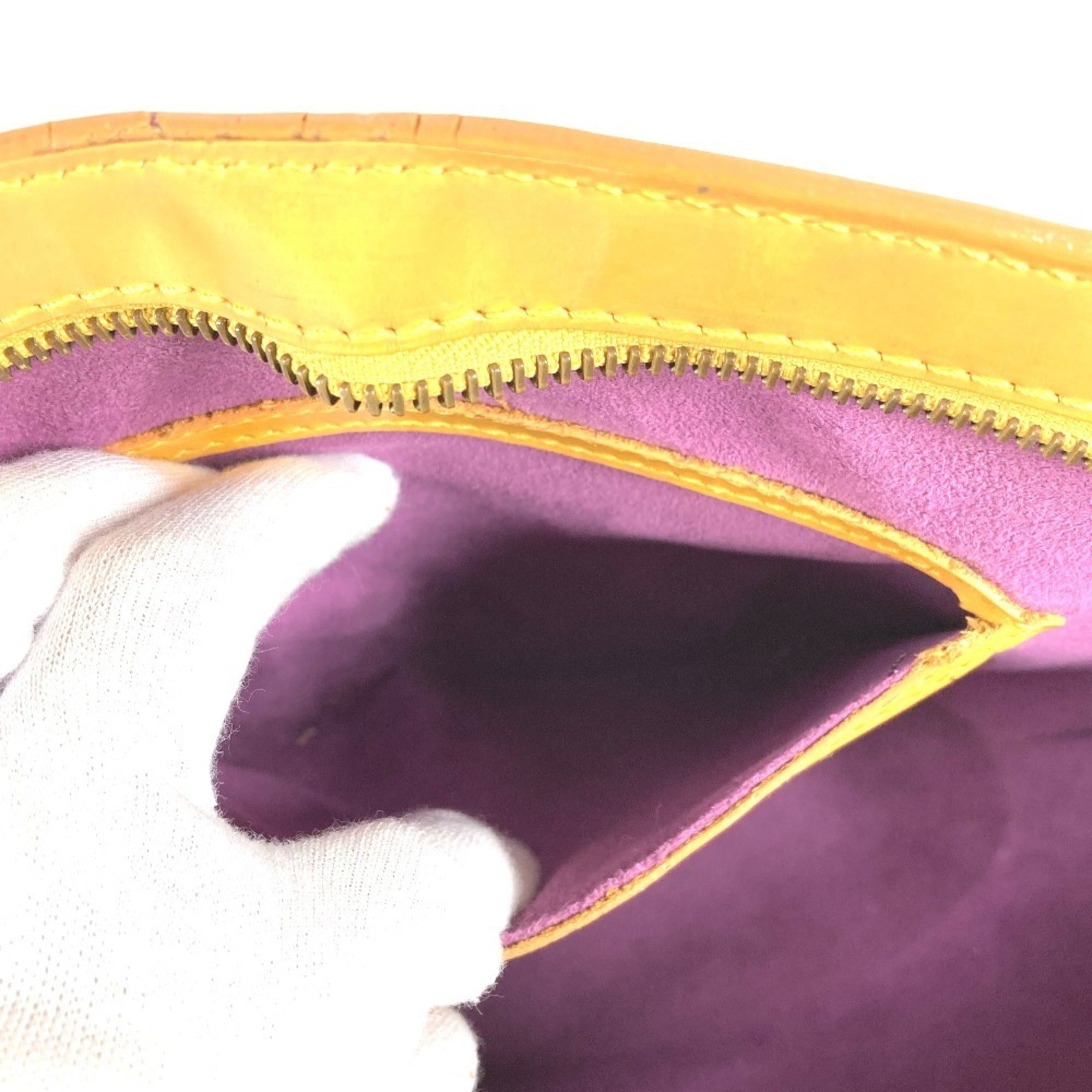 Louis Vuitton Yellow Epi Leather Handbag Tote Bag (Pre-Owned)