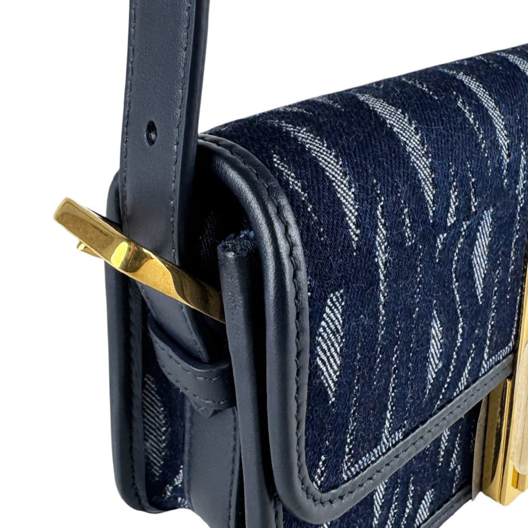 Christian Dior Navy Denim Handbag Shoulder Bag (Pre-Owned)