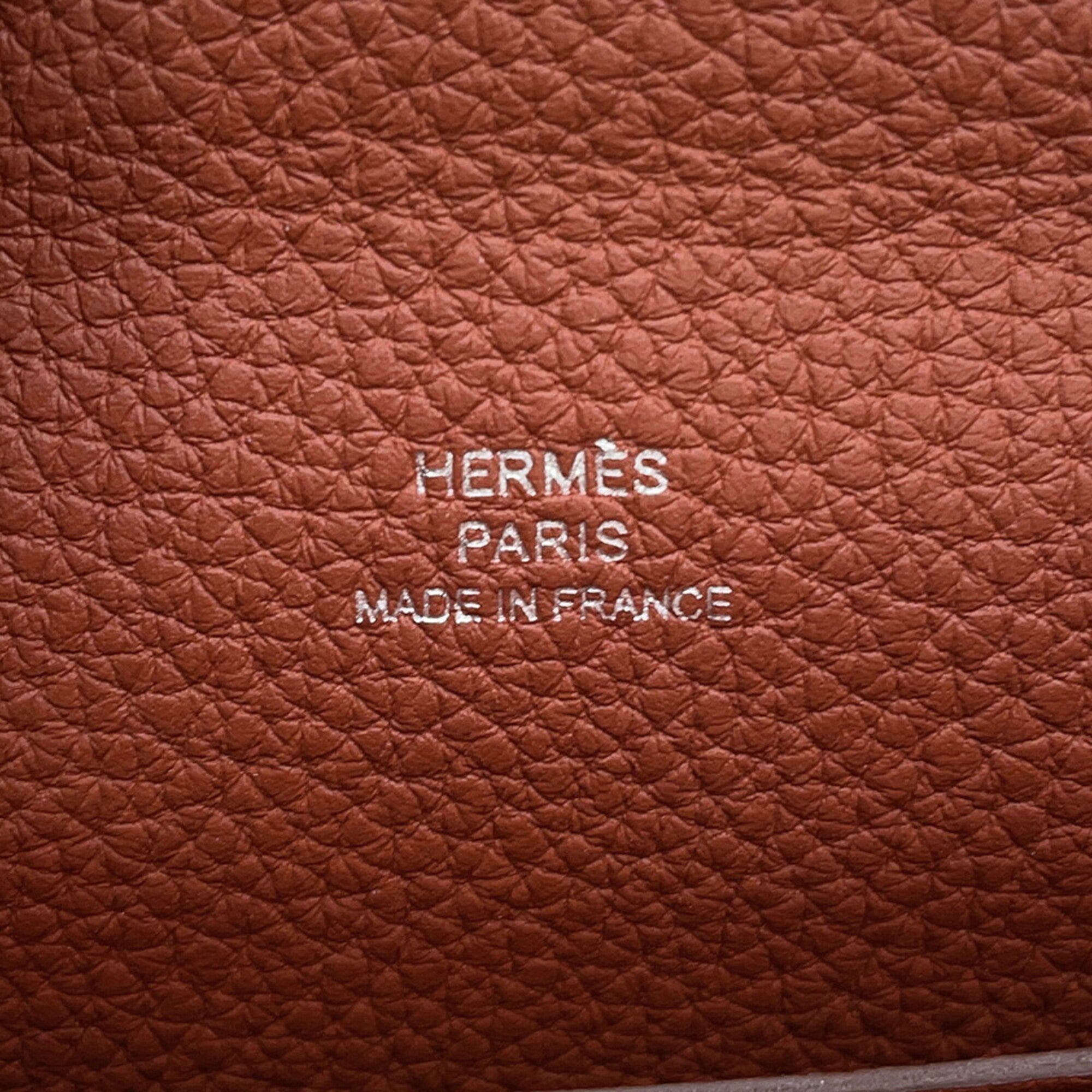Hermes Brique Havane Sienne Togo Leather Handbag Shoulder Bag (Pre-Owned)