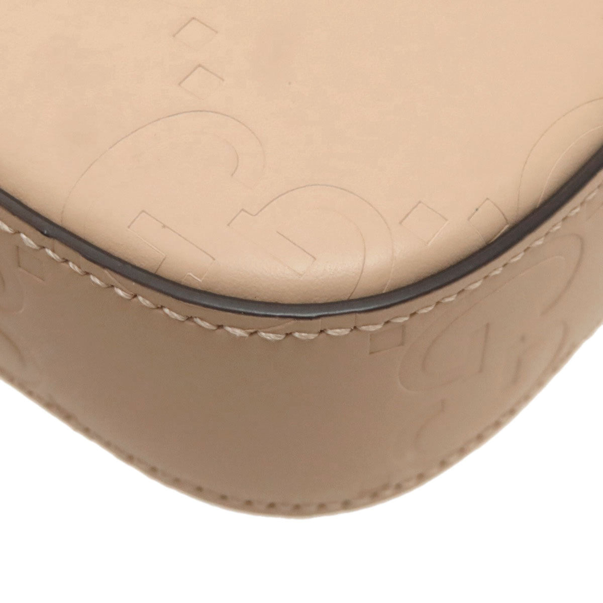 Gucci Beige Leather Shoulder Bag (Pre-Owned)