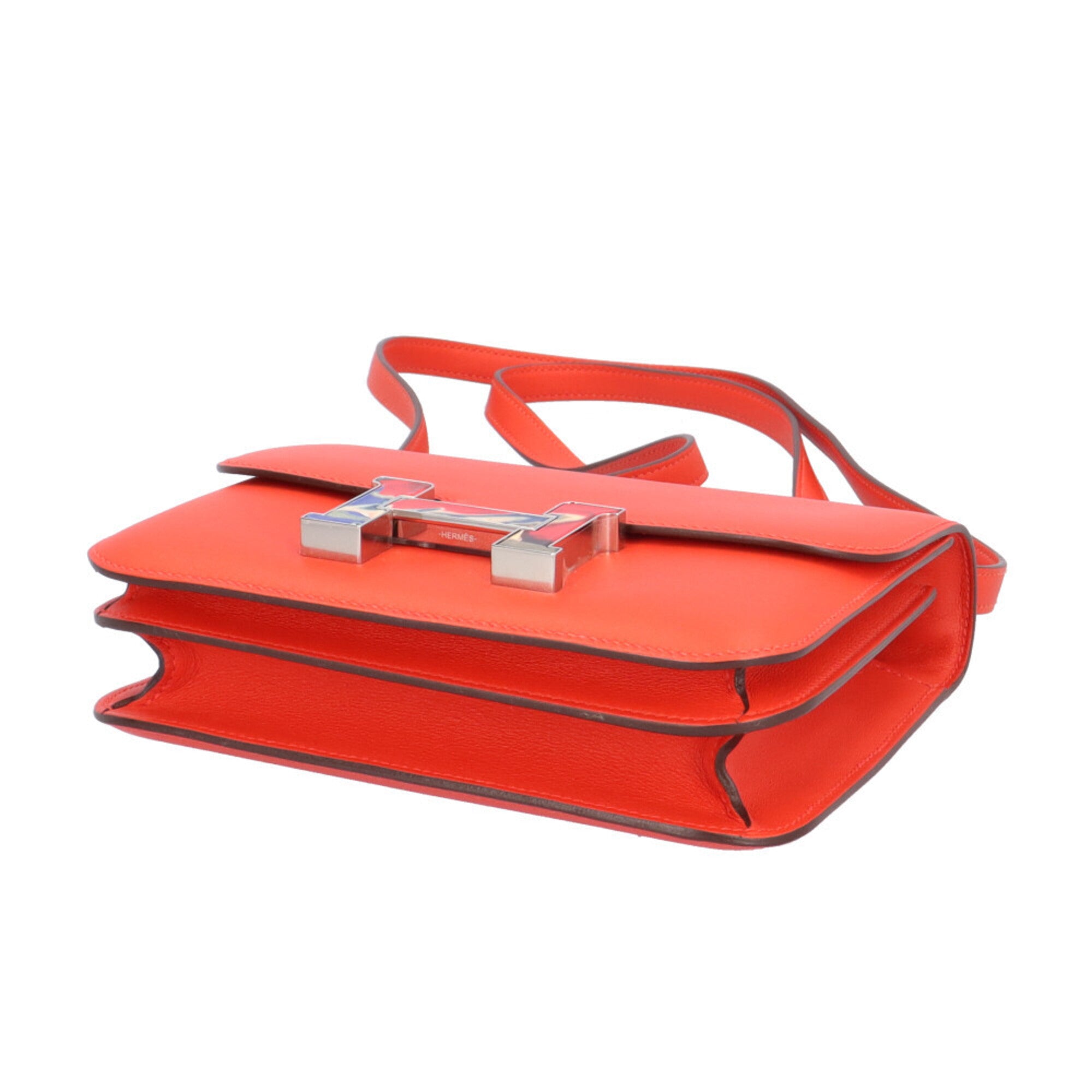 Hermes Capucine Orange Epsom Leather Shoulder Bag (Pre-Owned)
