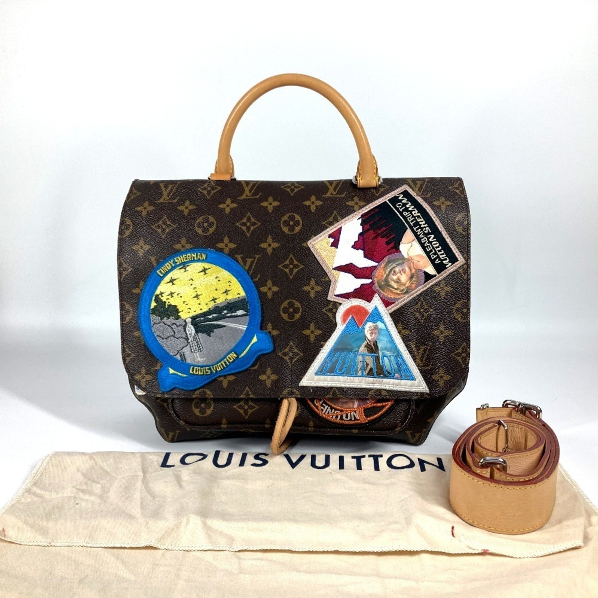 Louis Vuitton Brown Monogram Handbag Shoulder Bag Tote Bag (Pre-Owned)