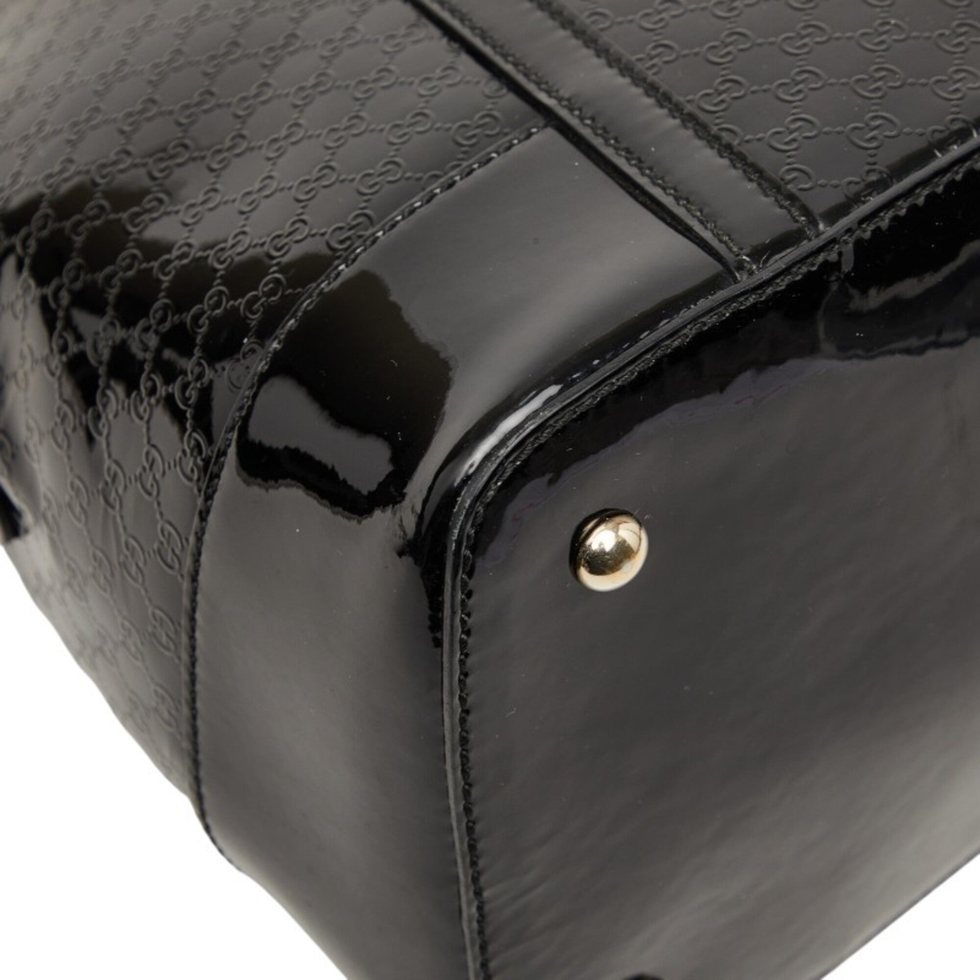 Gucci Black Leather Handbag Shoulder Bag (Pre-Owned)