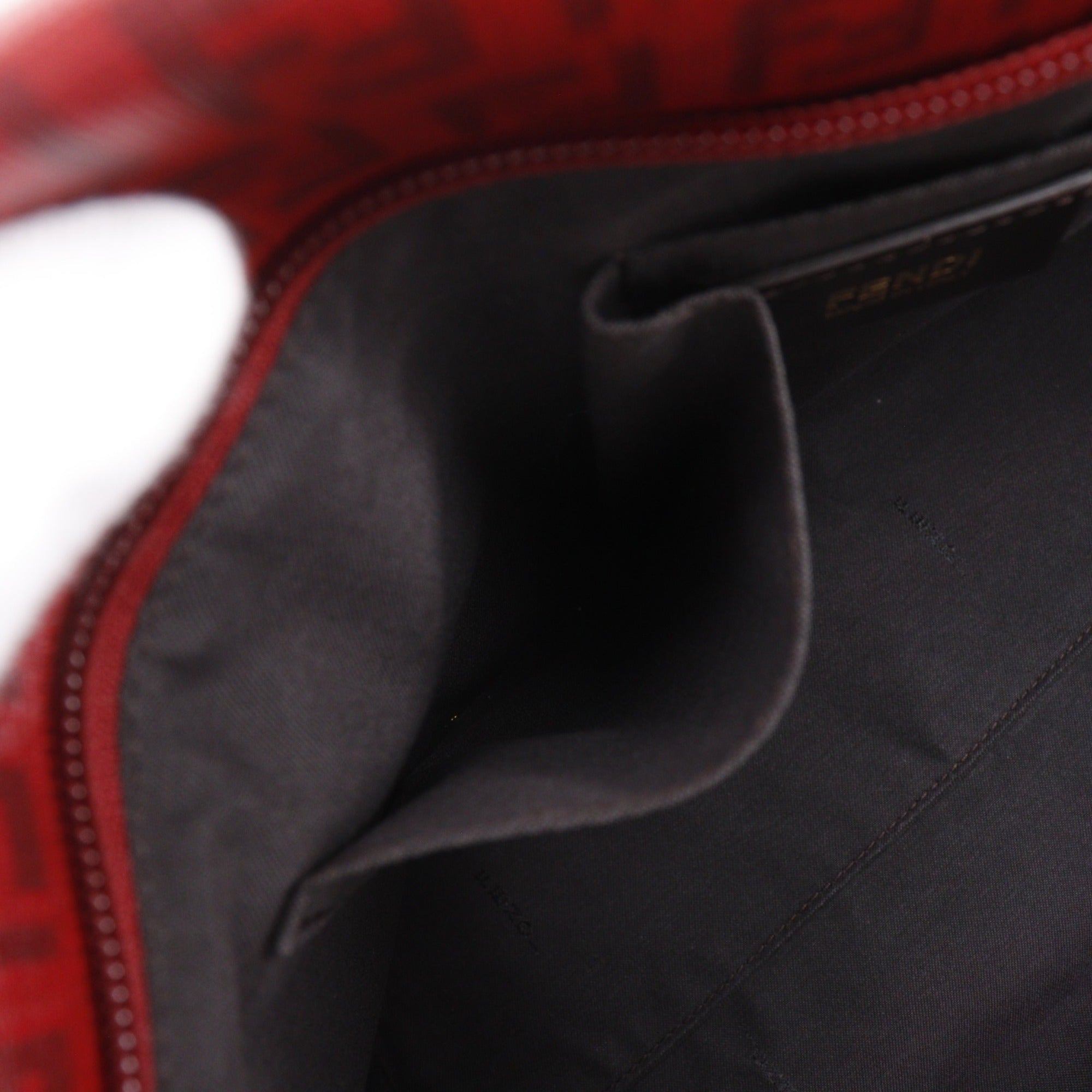 Fendi Zucchino Red Color Pvc Tote Bag (Pre-Owned)