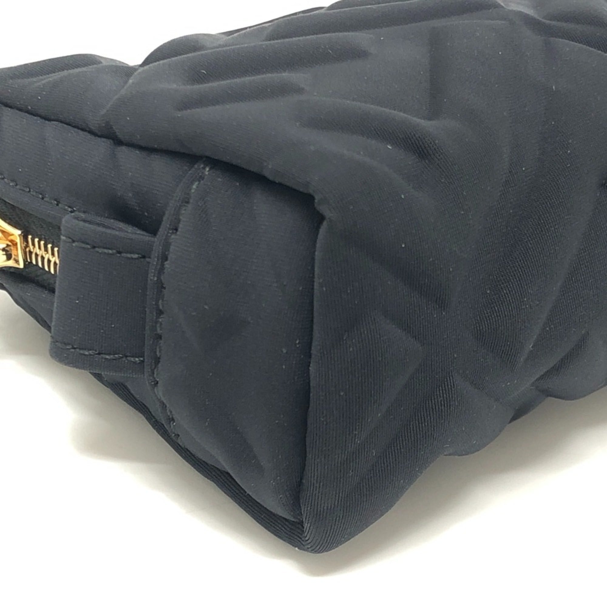 Fendi Zucca Black Canvas Pouch Wash Bag (Pre-Owned)