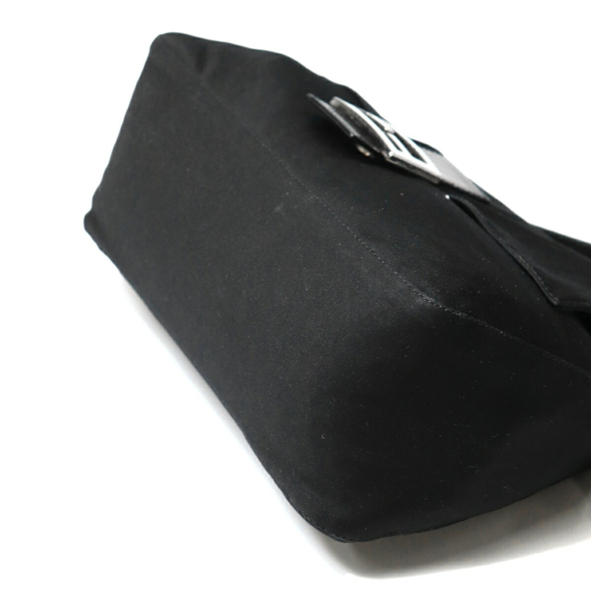Fendi Black Cotton Jersey Shoulder Bag (Pre-Owned)