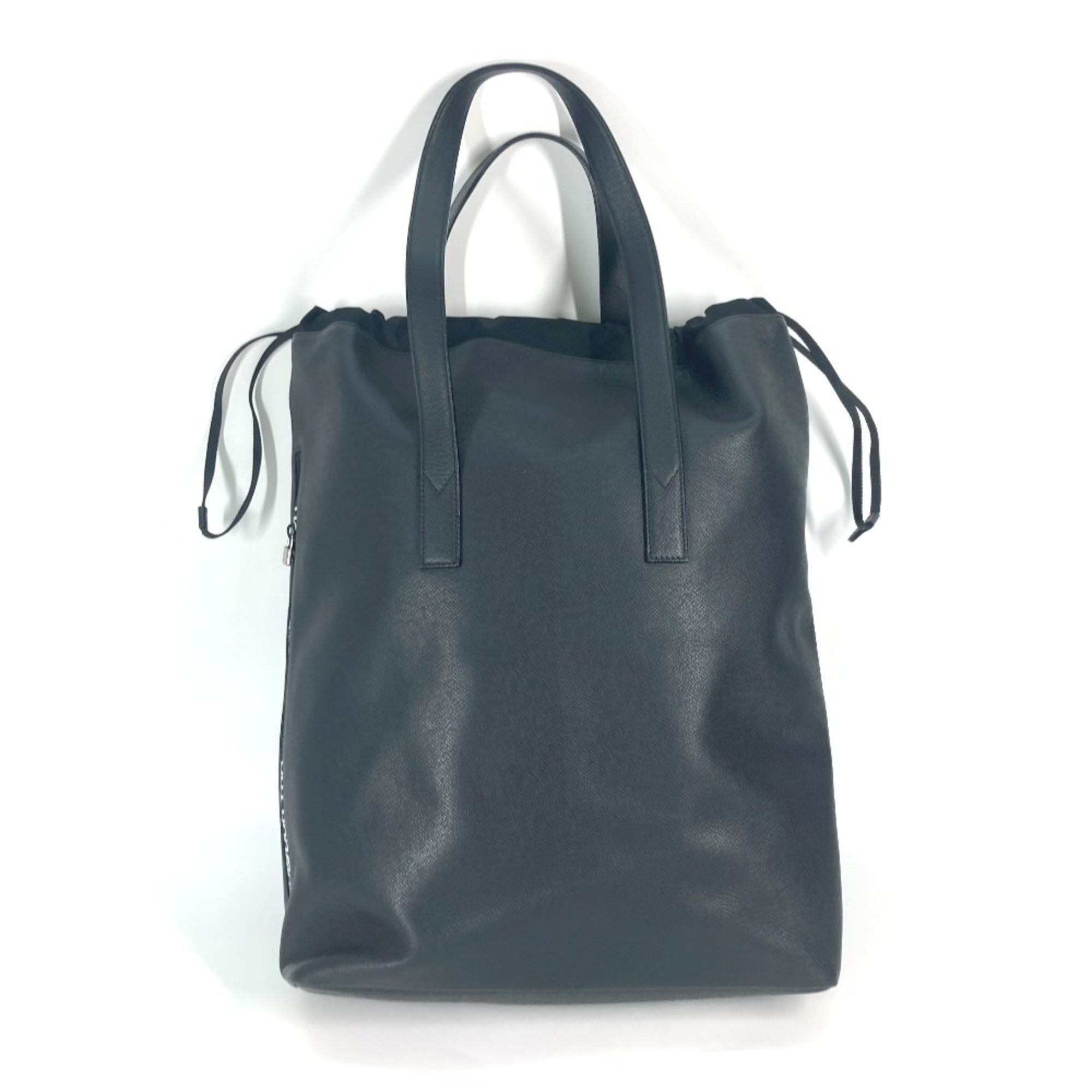 Louis Vuitton Black White Taiga Leather Pouch Shoulder Bag Tote Bag (Pre-Owned)