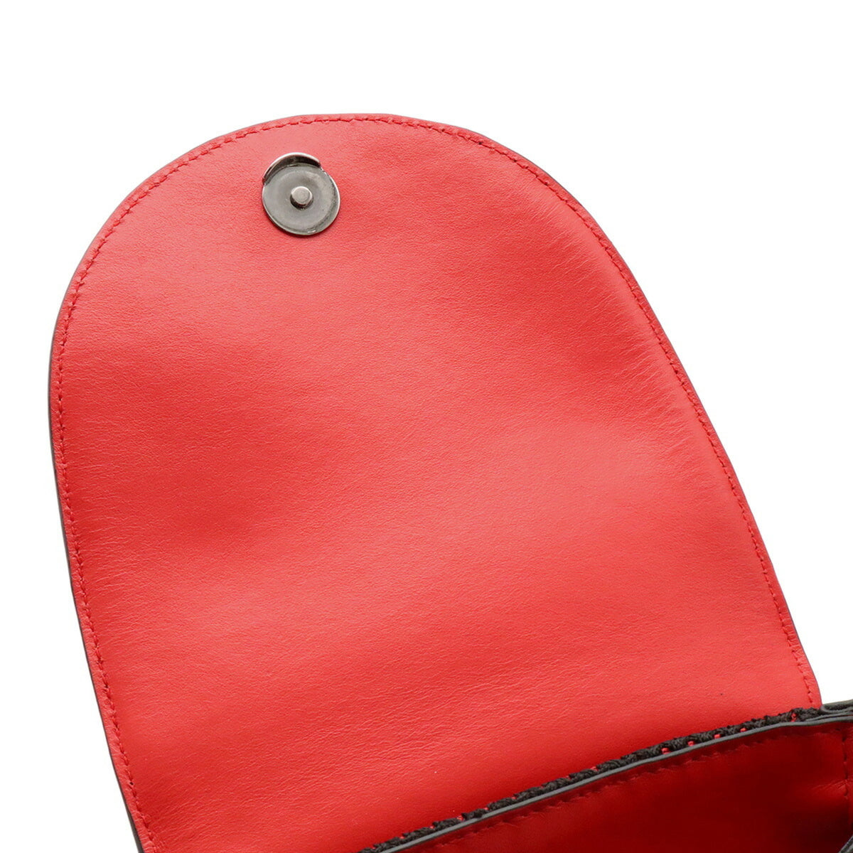 Christian Louboutin Black Red Color Leather Backpack (Pre-Owned)