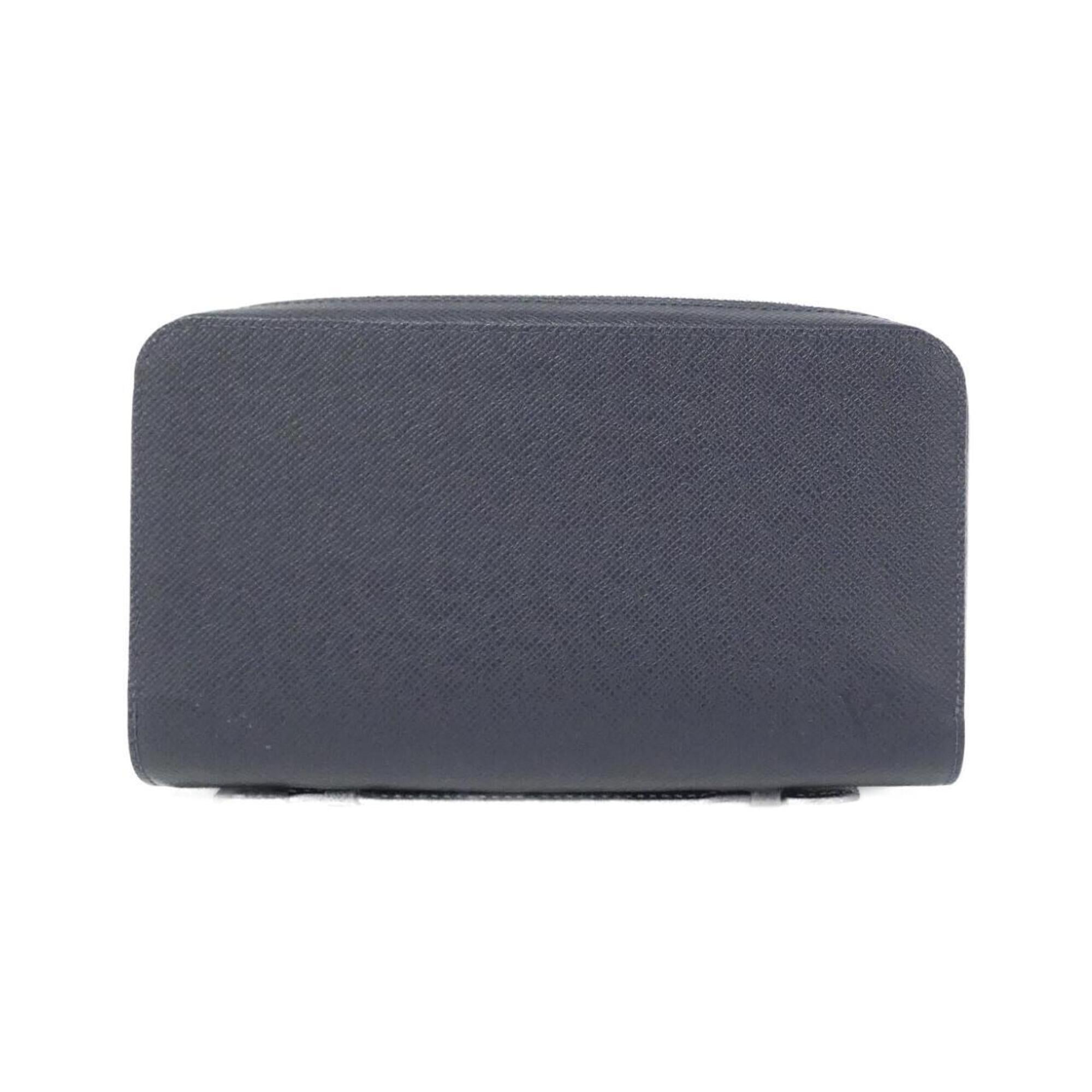 Louis Vuitton Navy Blue Leather Long Wallet (Bi-Fold) (Pre-Owned)