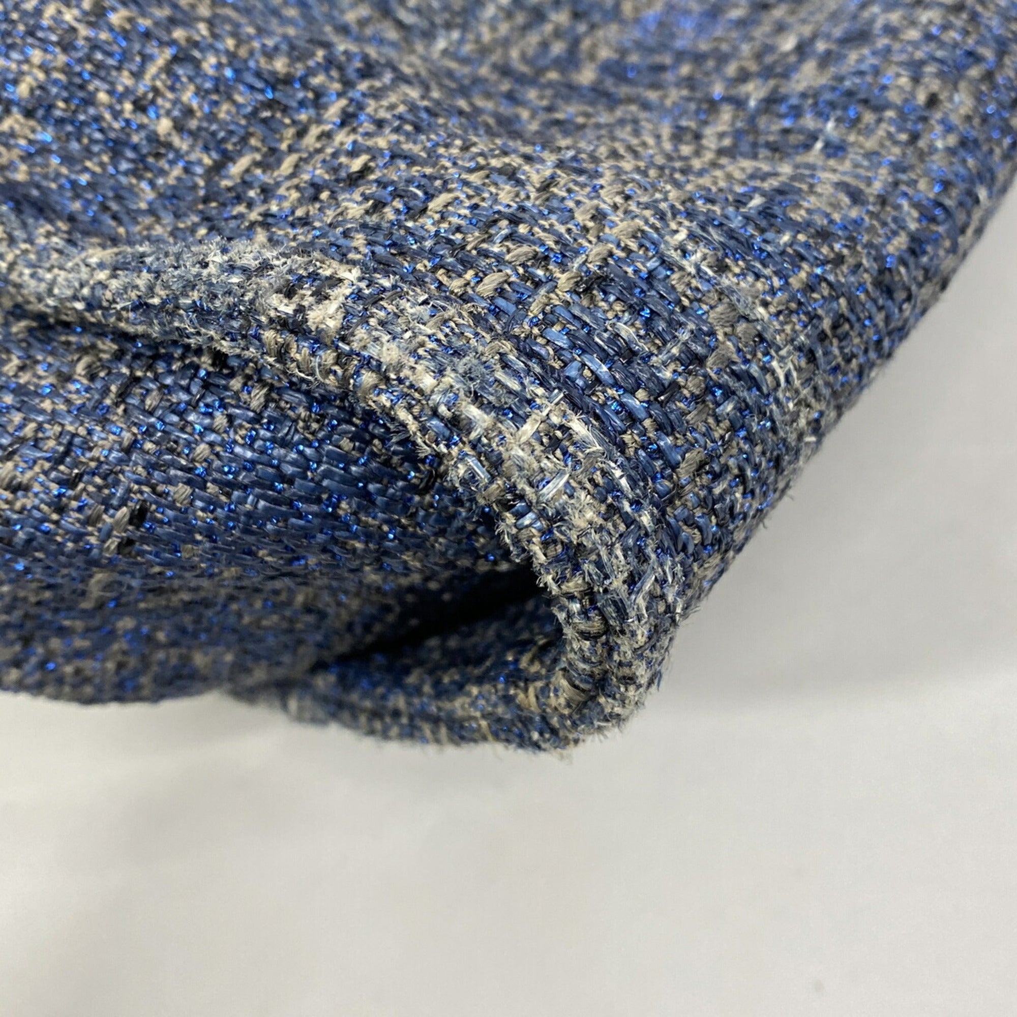 Chanel Blue Tweed Tote Bag (Pre-Owned)