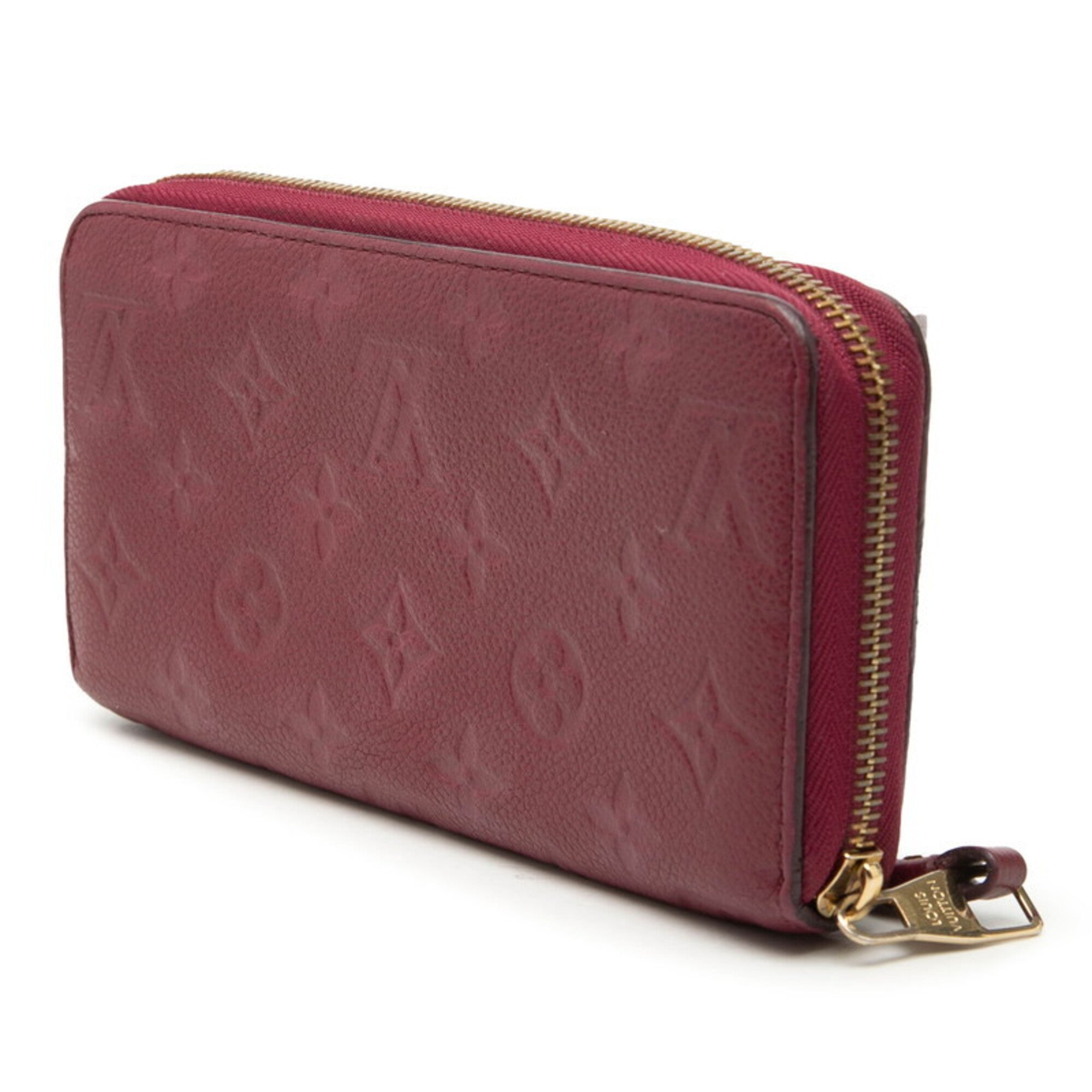 Louis Vuitton Monogram Empreinte Purple Raisin Leather Long Wallet (Bi-Fold) (Pre-Owned)