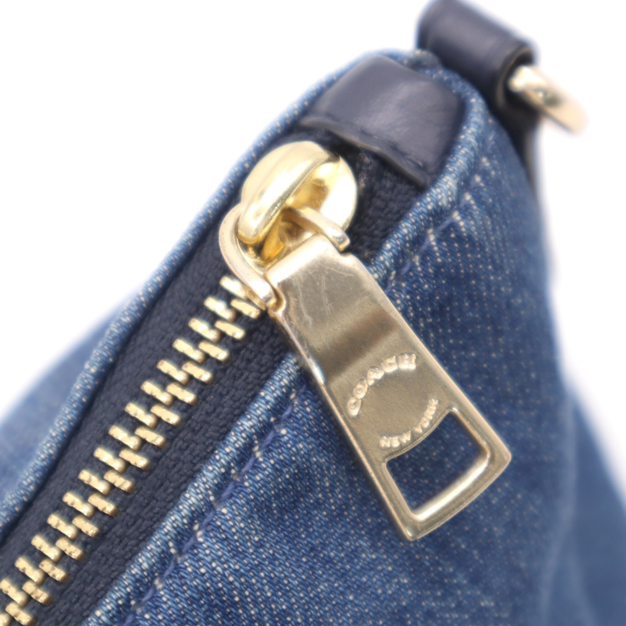 Coach Blue Denim Handbag (Pre-Owned)