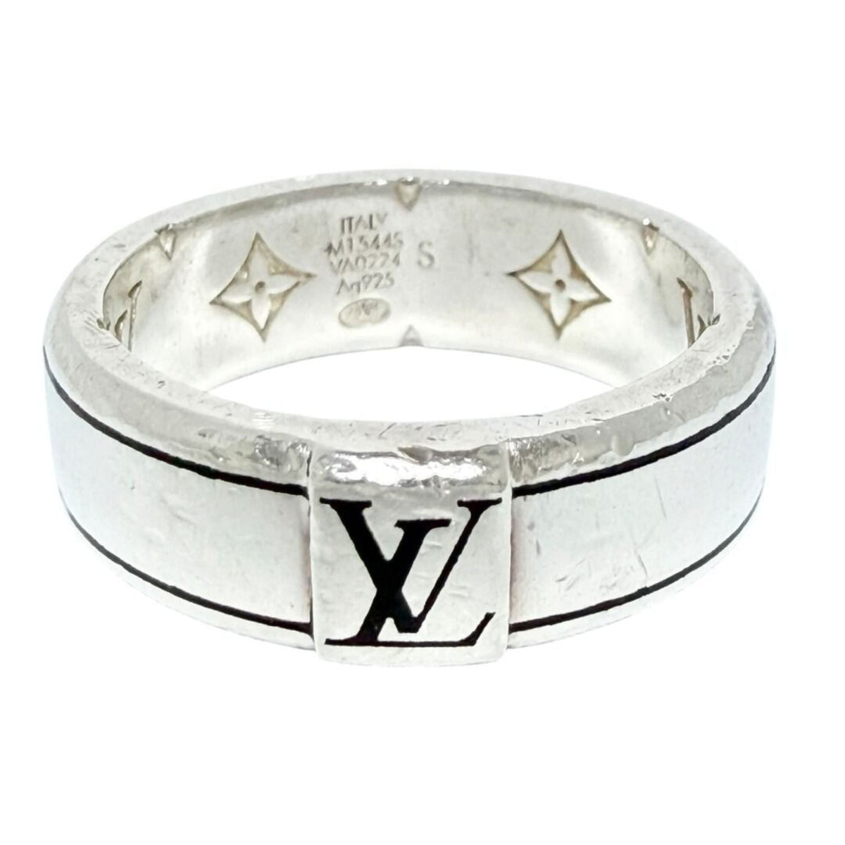 Louis Vuitton Silver 925 Band Ring (Pre-Owned)