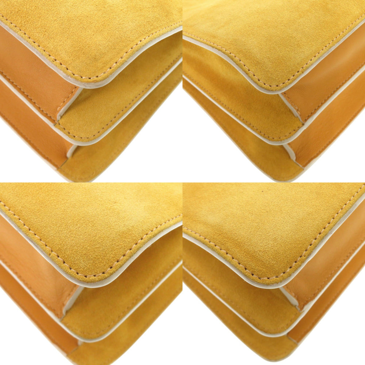 Jimmy Choo Yellow Suede Handbag Shoulder Bag (Pre-Owned)