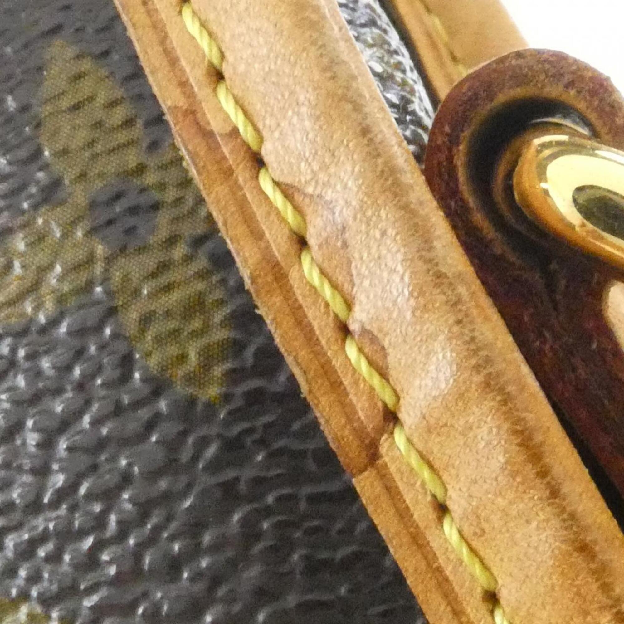 Louis Vuitton Marron Coated Canvas Shoulder Bag (Pre-Owned)