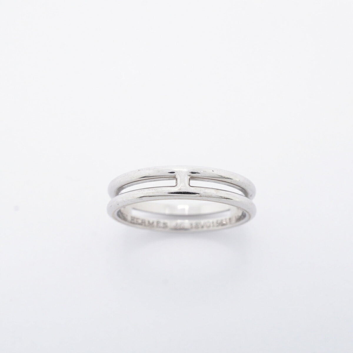 Hermes White Gold (18K) Band Ring (Pre-Owned)