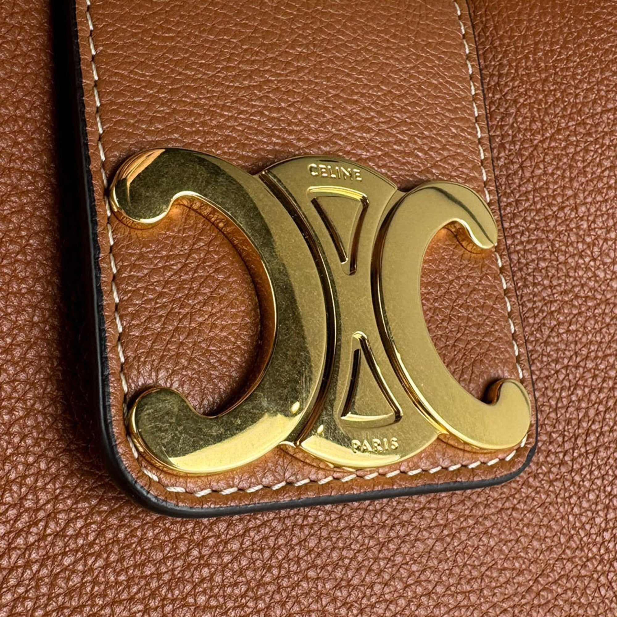 Celine Brown Leather Handbag (Pre-Owned)