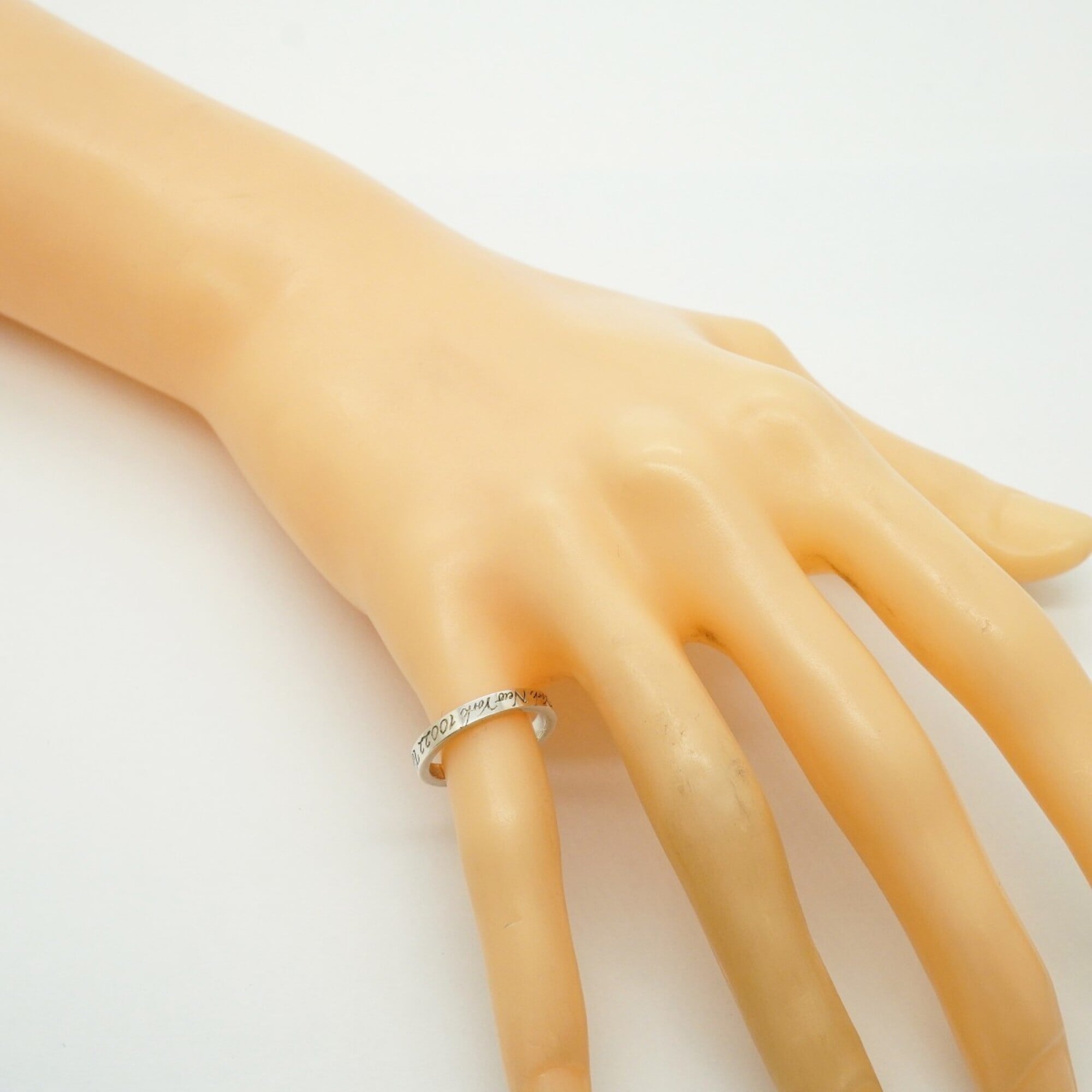 Tiffany Silver 925 Band Ring (Pre-Owned)
