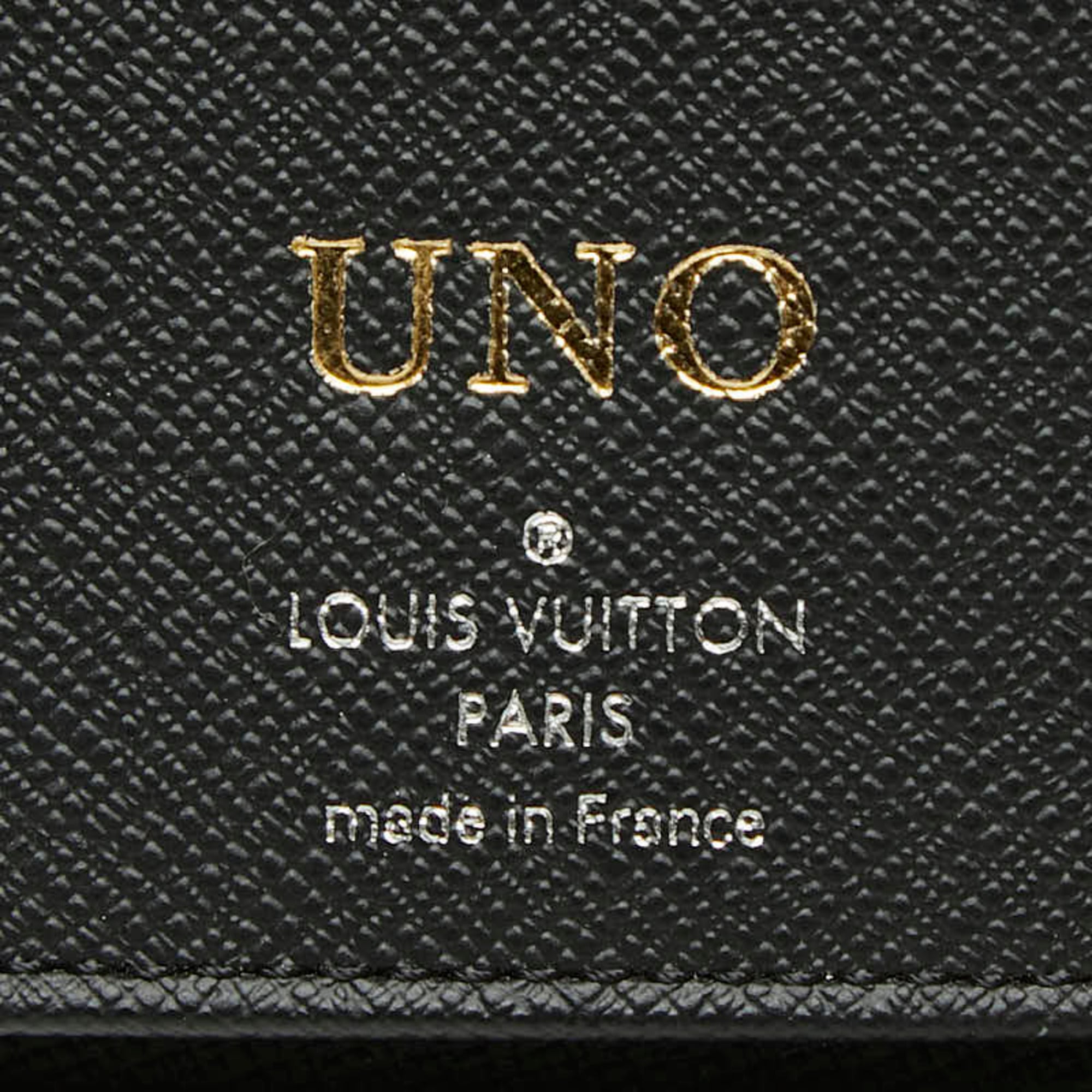 Louis Vuitton Black Gray Pvc Leather Long Wallet (Bi-Fold) (Pre-Owned)