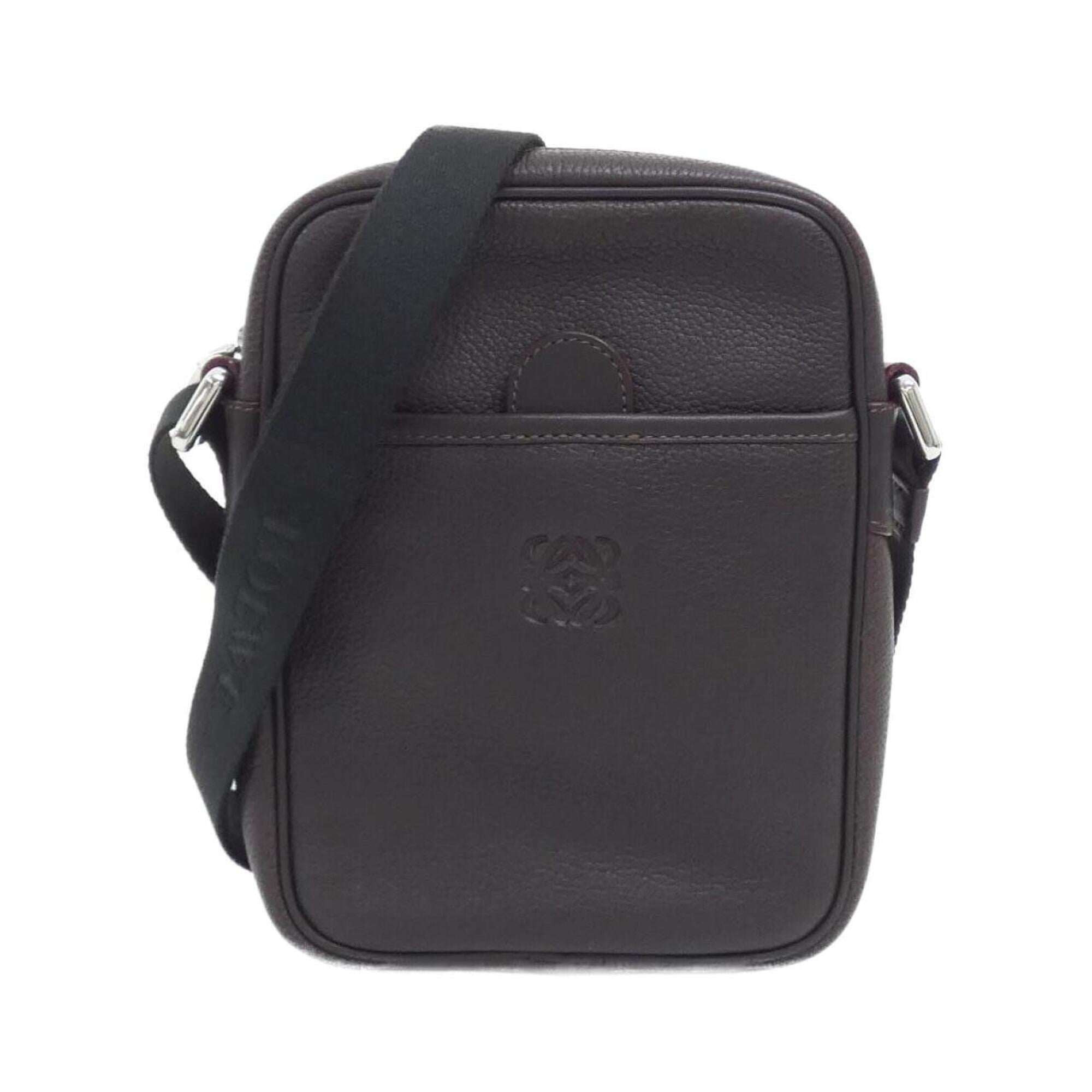 Loewe Dark Brown Leather Shoulder Bag (Pre-Owned)