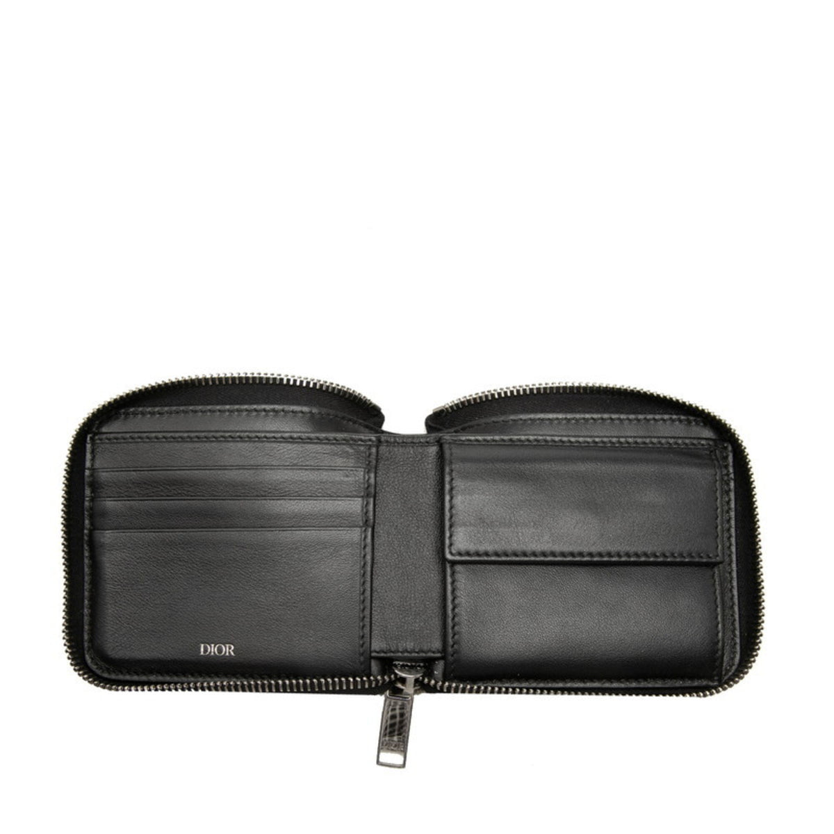 Christian Dior Beige Navy Canvas Wallet (Bi-Fold) (Pre-Owned)