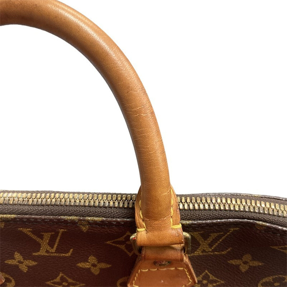 Louis Vuitton Brown Pvc Leather Handbag (Pre-Owned)