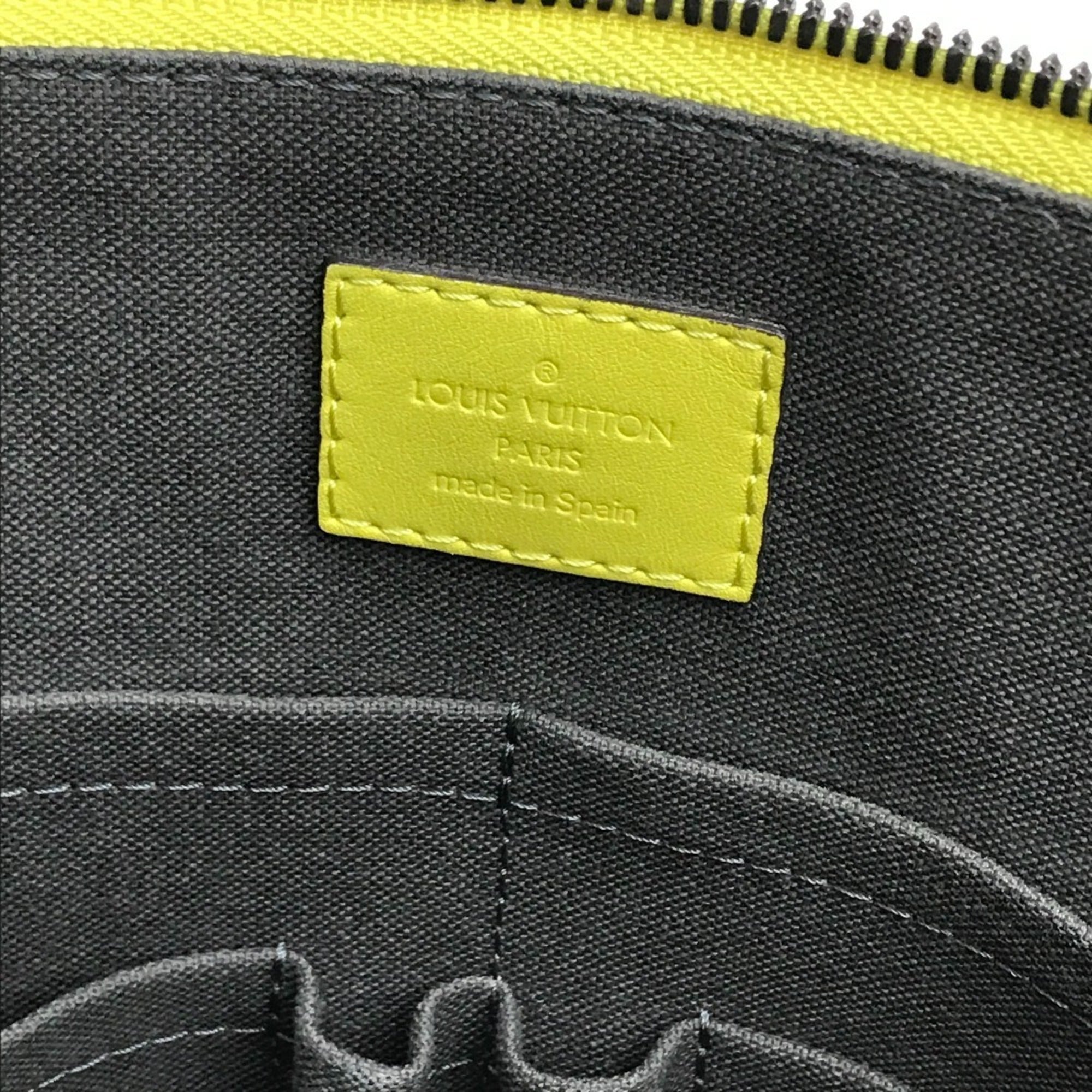 Louis Vuitton Damier Infini Vert Yellow Damier Infini Handbag Shoulder Bag (Pre-Owned)