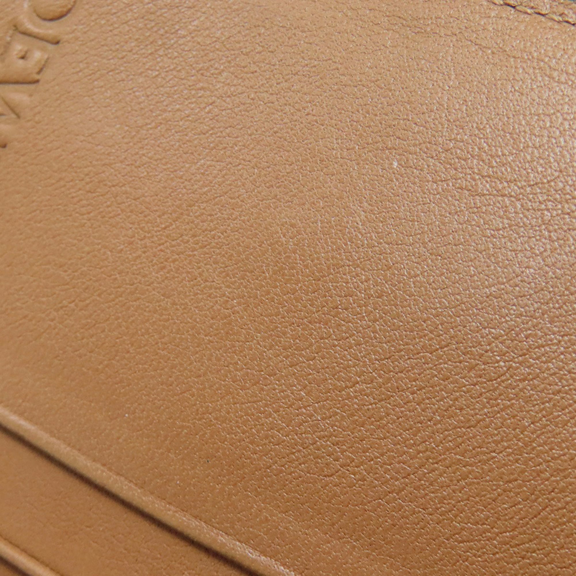 Loewe Brown Green Leather Wallet (Bi-Fold) (Pre-Owned)
