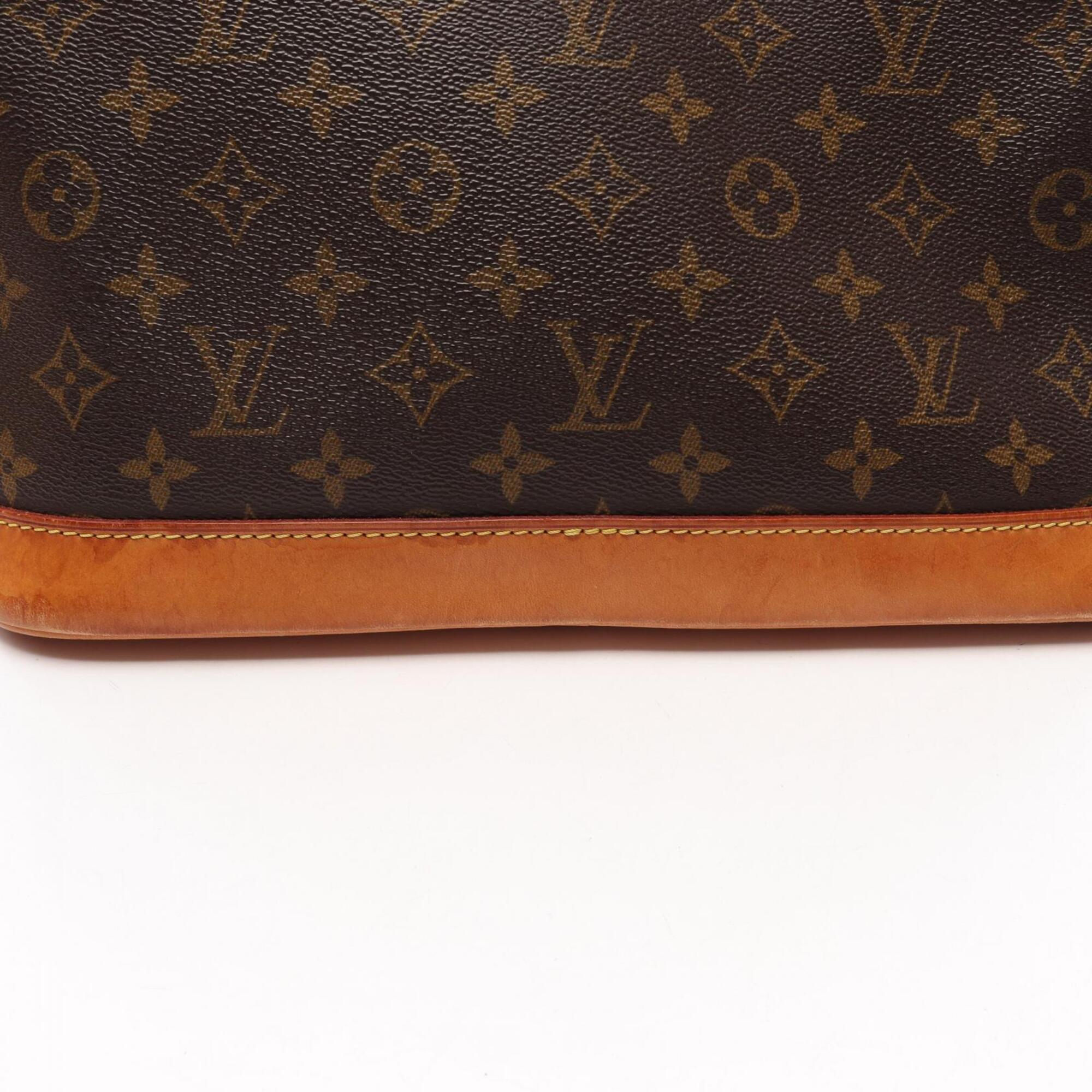 Louis Vuitton Brown Pvc Leather Handbag (Pre-Owned)