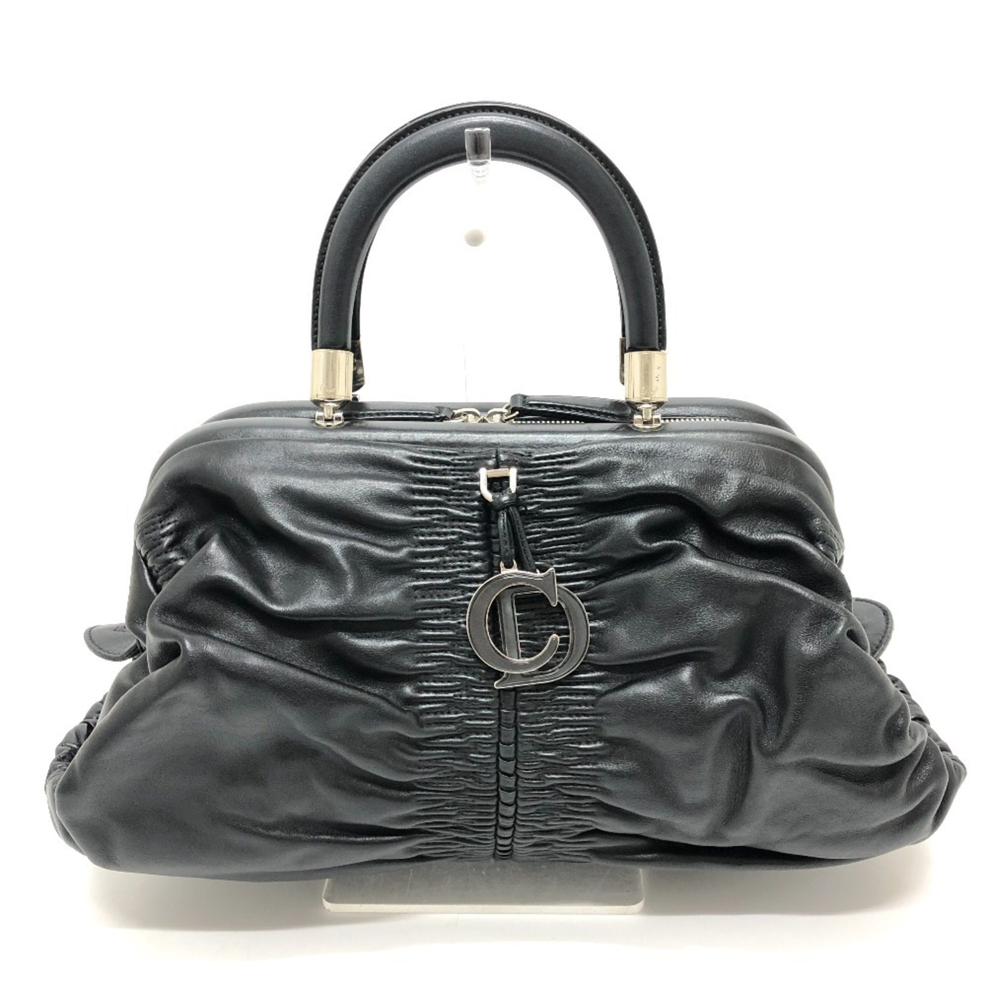 Christian Dior Black Leather Handbag (Pre-Owned)