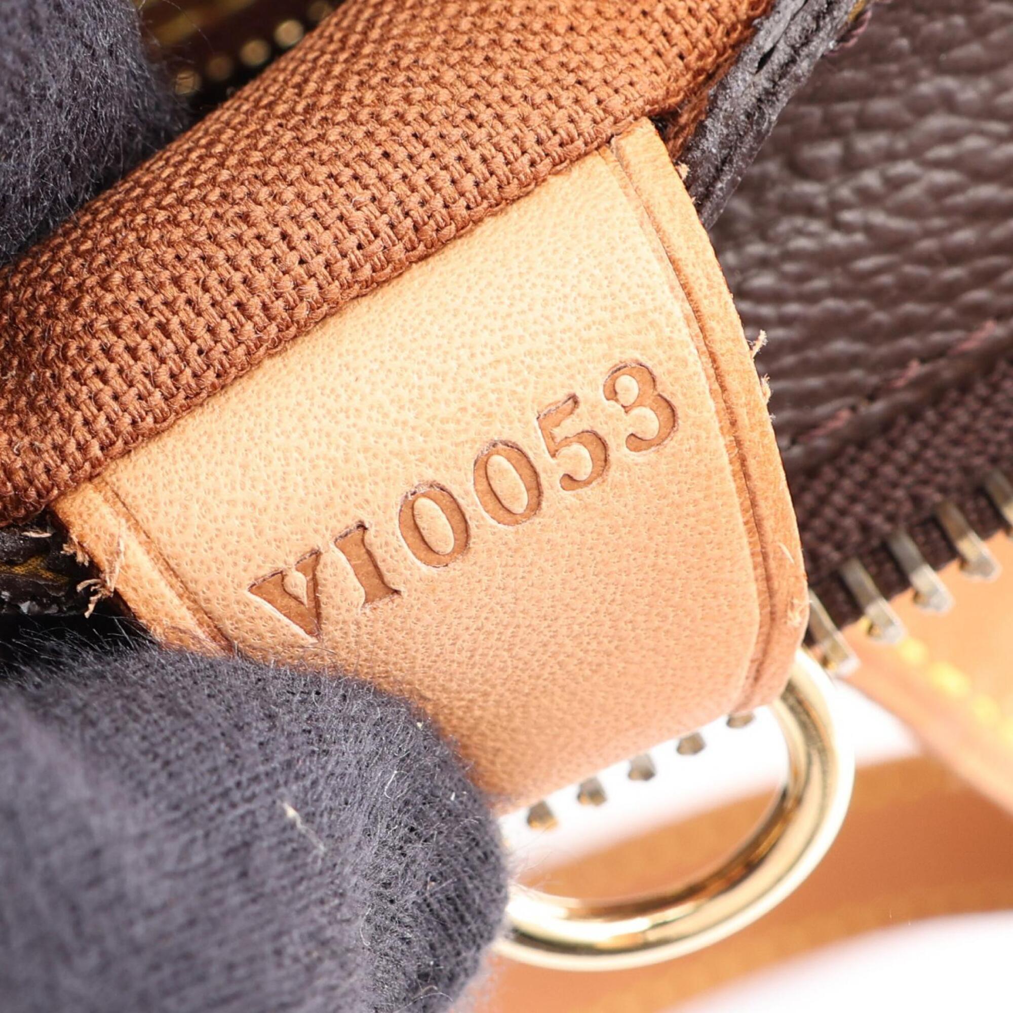 Louis Vuitton Brown Monogram Coated Canvas Pvc Monogram Leather Handbag Shoulder Bag (Pre-Owned)