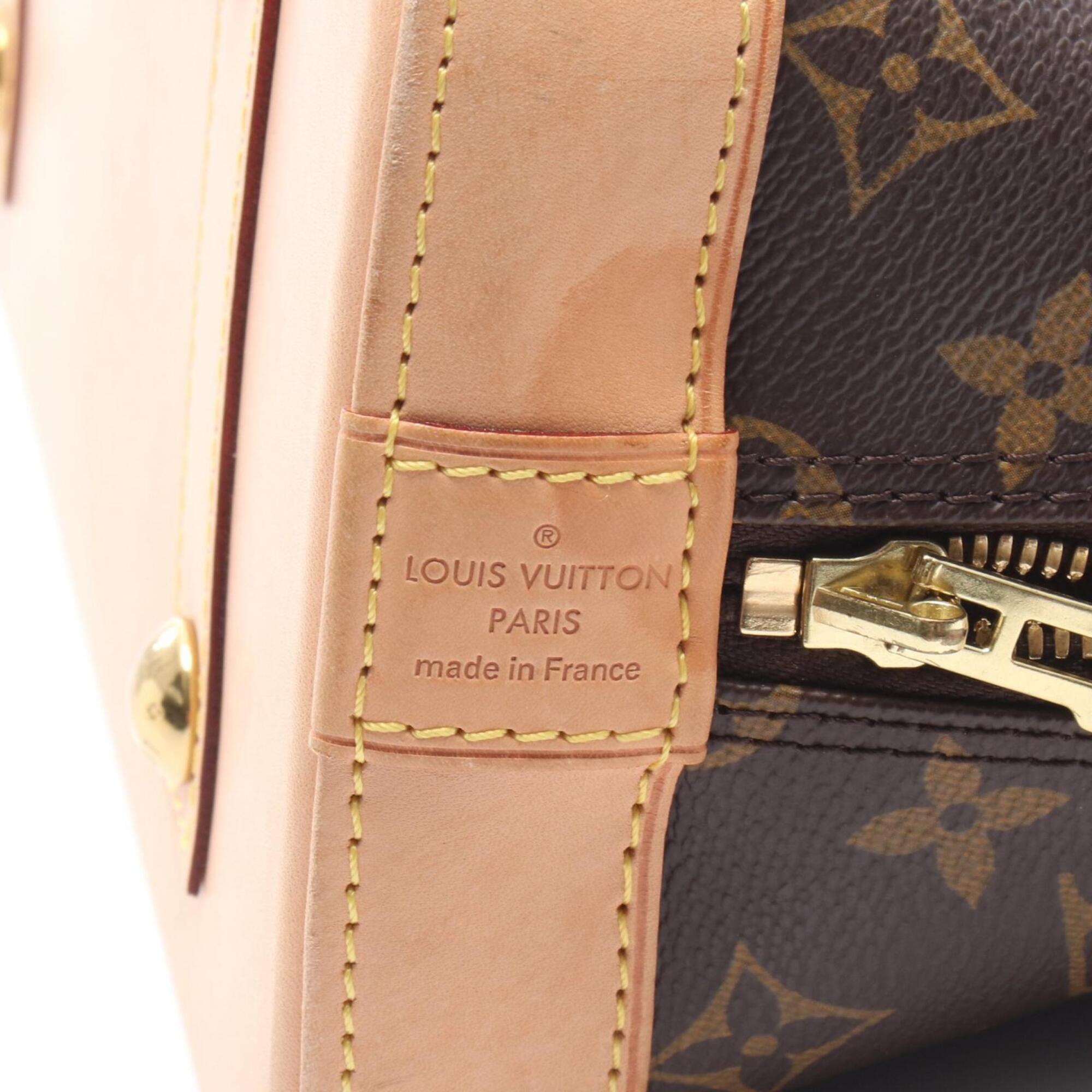 Louis Vuitton Brown Coated Canvas Pvc Monogram Leather Handbag (Pre-Owned)