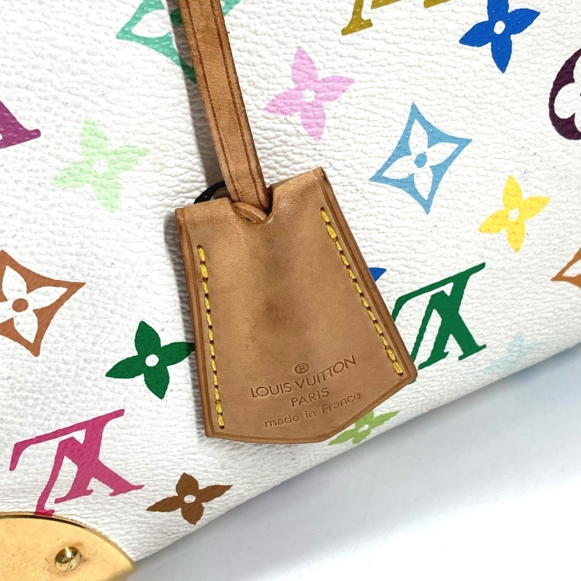 Louis Vuitton Monogram Multicolore Blanc White Monogram Multicolore Boston Bag Handbag (Pre-Owned)