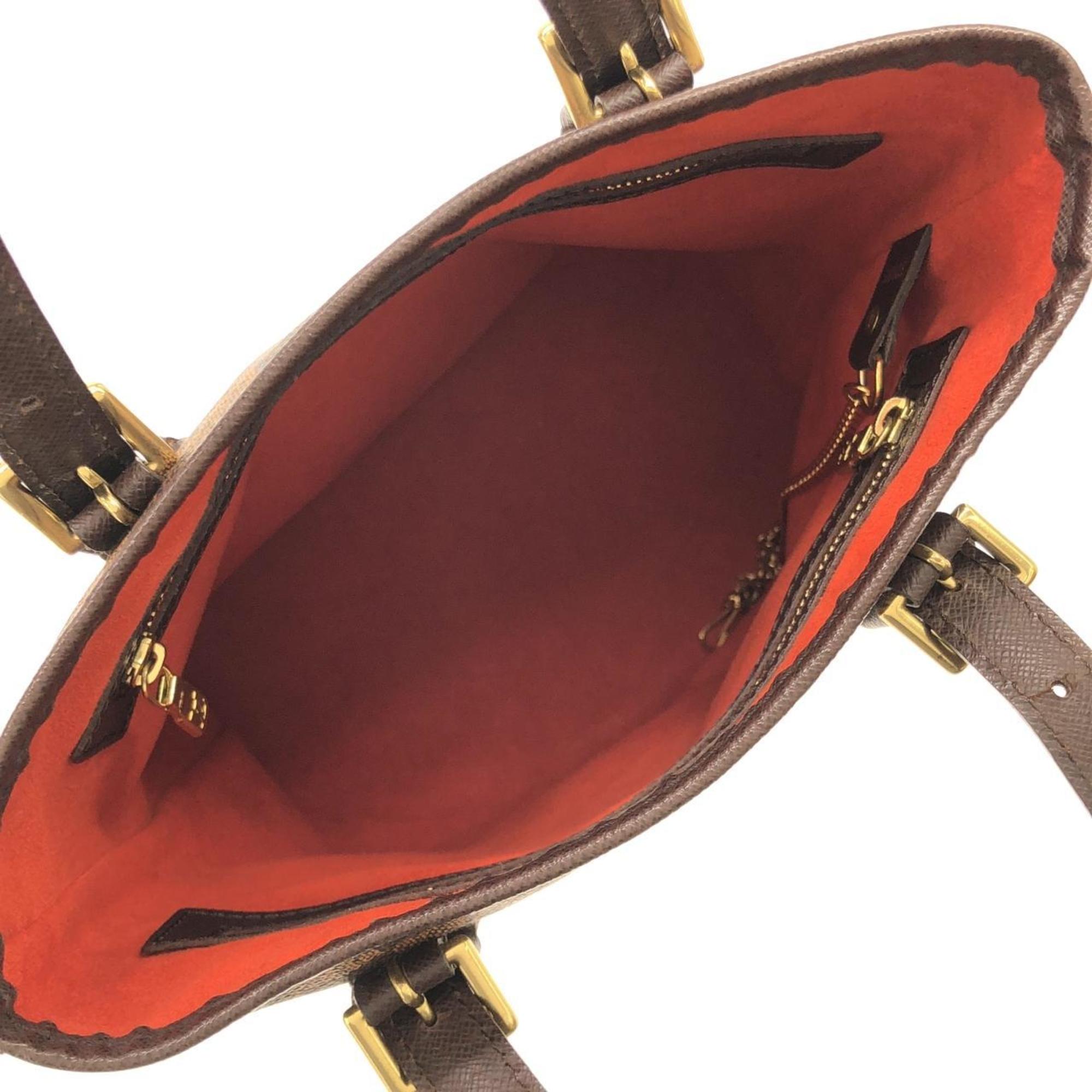 Louis Vuitton Ebene Coated Canvas Pouch Shoulder Bag (Pre-Owned)