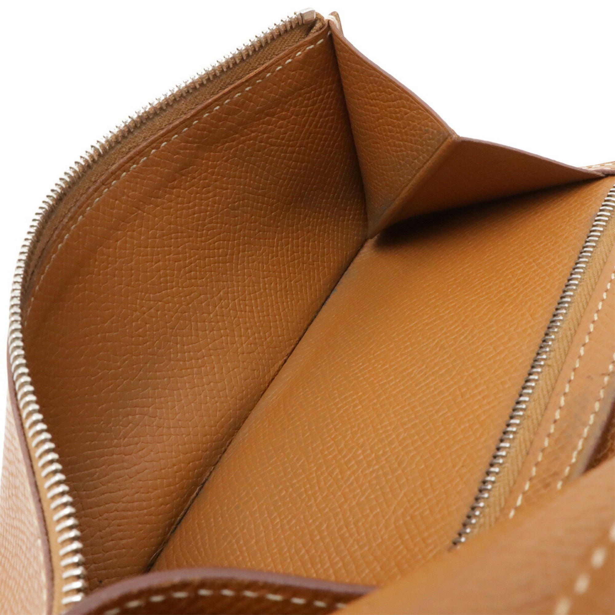 Hermes Brown Camel Epsom Leather Long Wallet (Tri-Fold) (Pre-Owned)