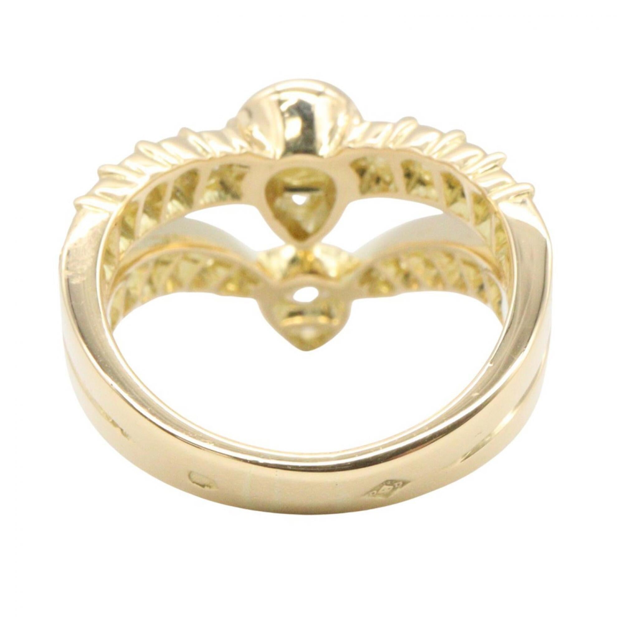 Van Cleef & Arpels Gold Clear Yellow Gold (18K) Band Ring (Pre-Owned)