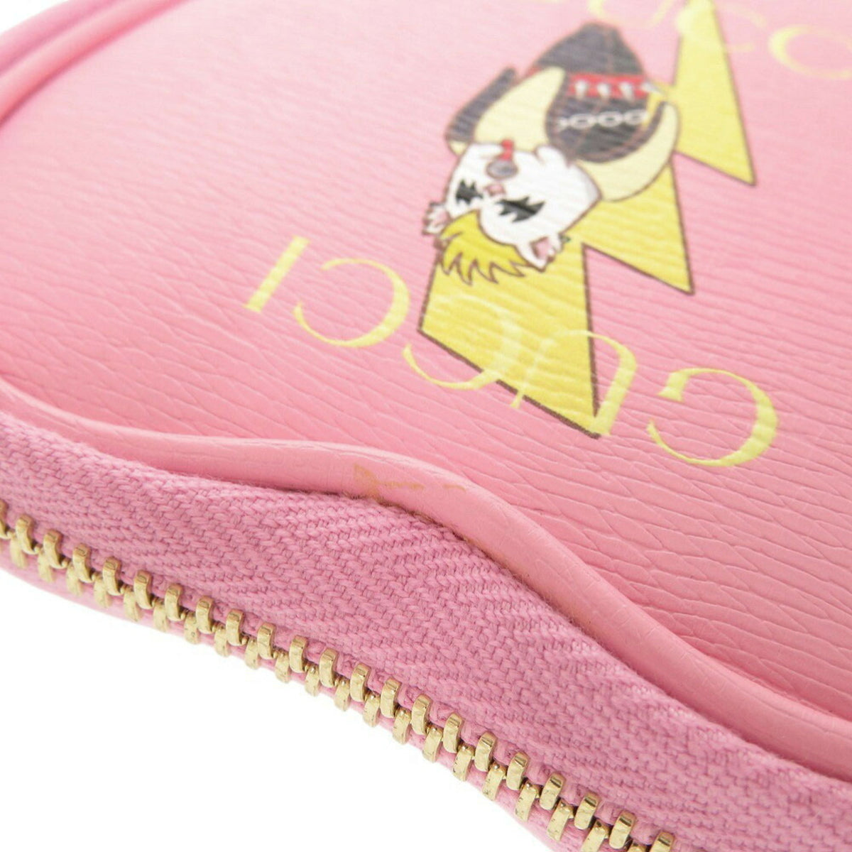 Gucci Pink Leather Coin Purse/Coin Case (Pre-Owned)