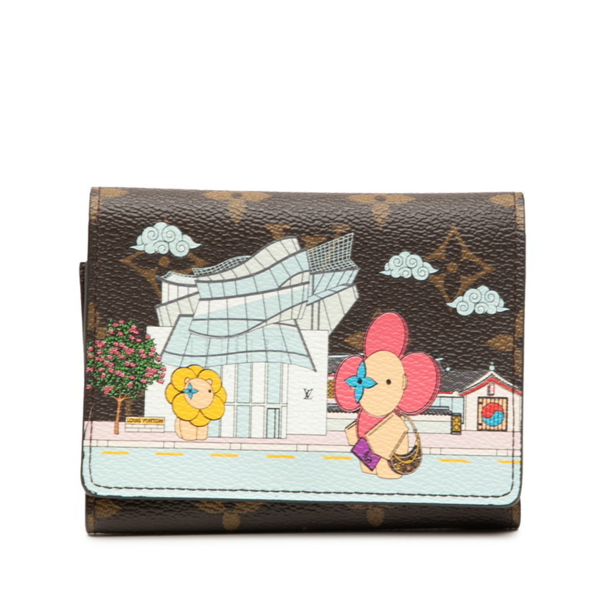 Louis Vuitton Monogram Brown Multi-Color Pvc Wallet (Tri-Fold) (Pre-Owned)