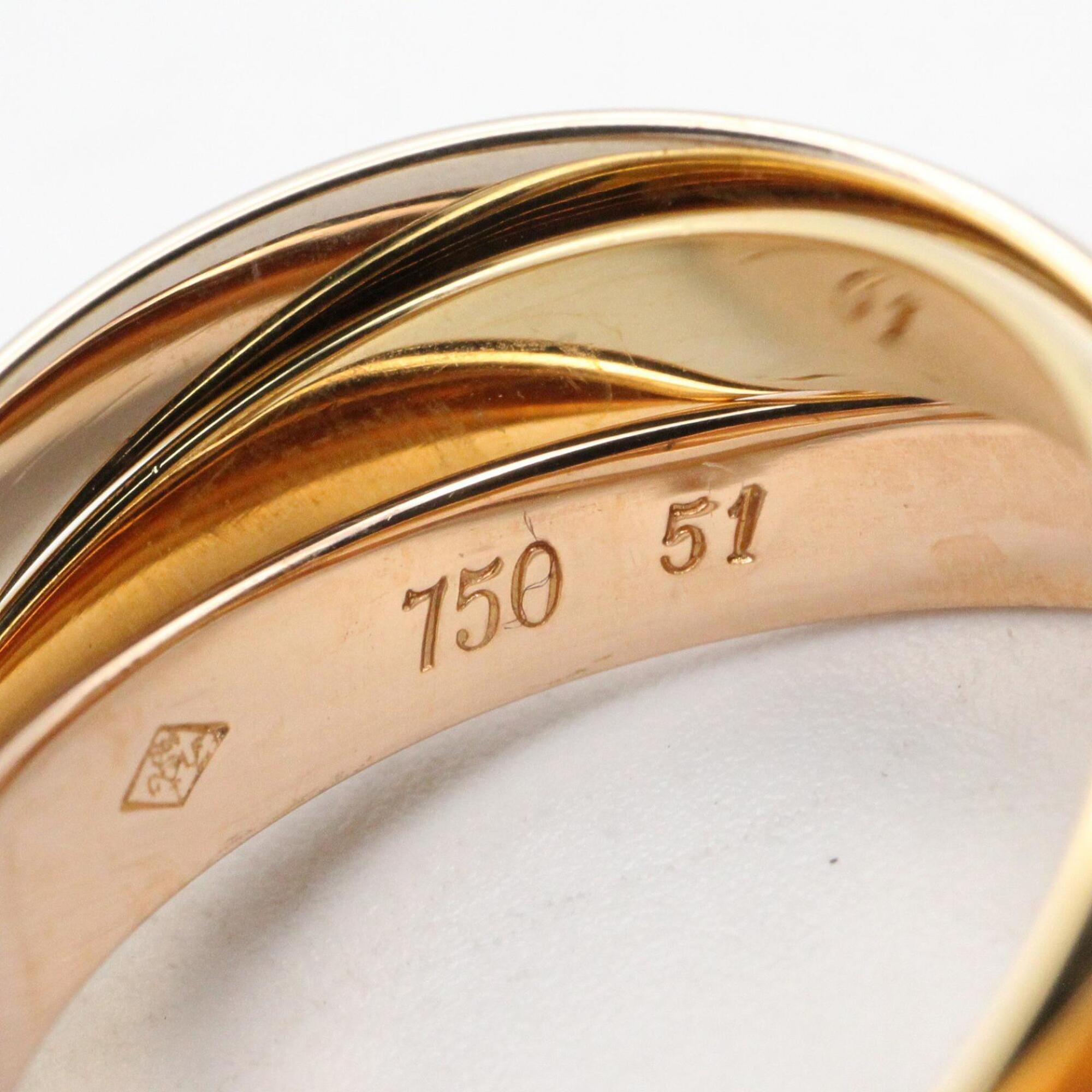 Cartier Gold Silver Yellow Gold (18K) Pink Gold (18K) White Gold (18K) Band Ring (Pre-Owned)