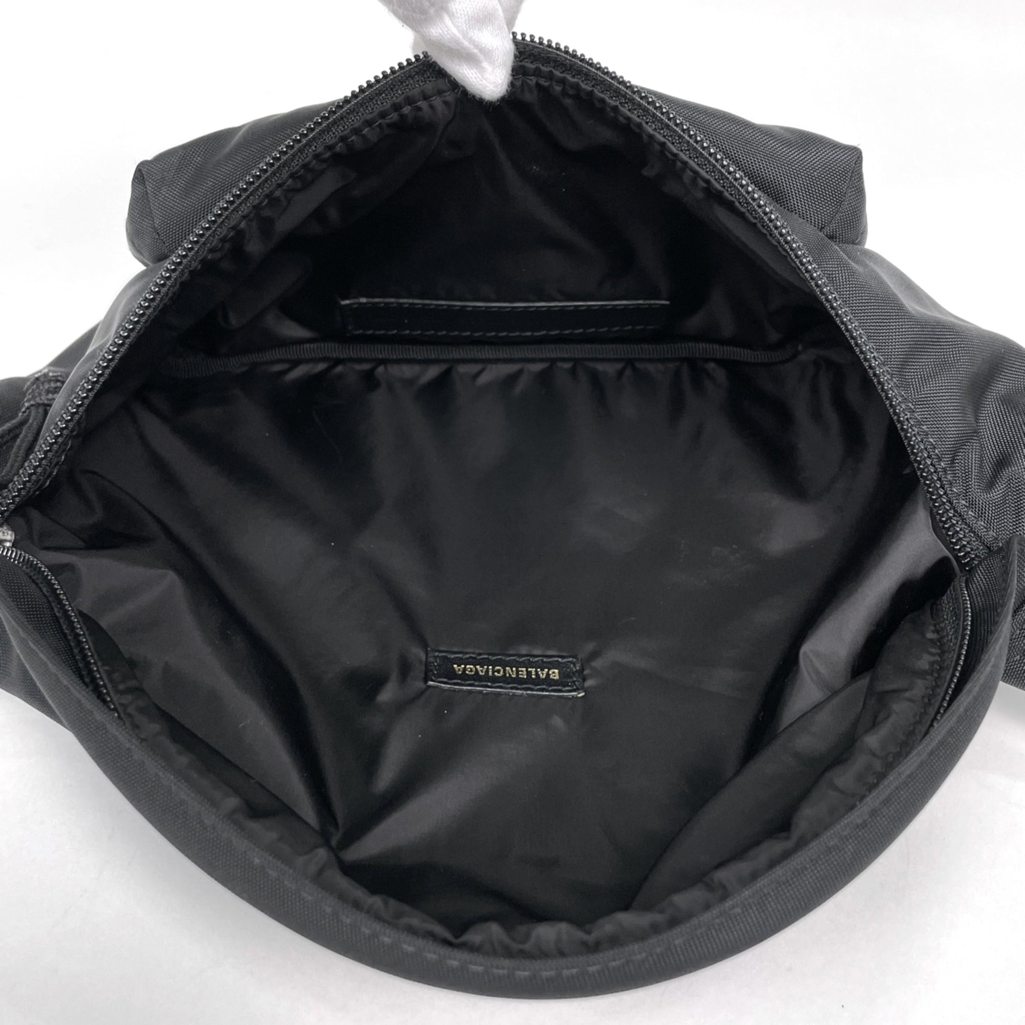 Balenciaga Black Navy Nylon Sling Bag (Pre-Owned)