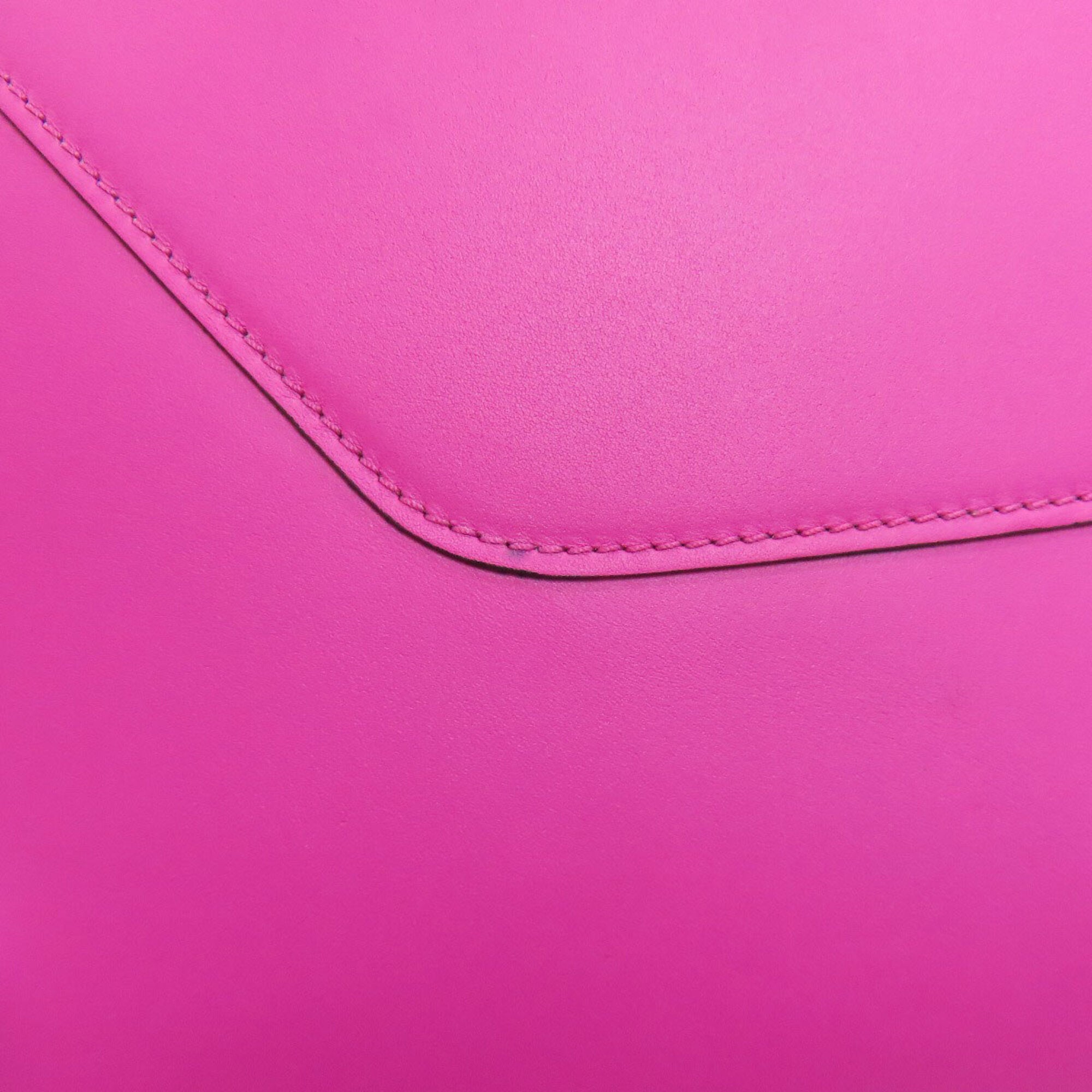 Valextra Pink Leather Handbag (Pre-Owned)
