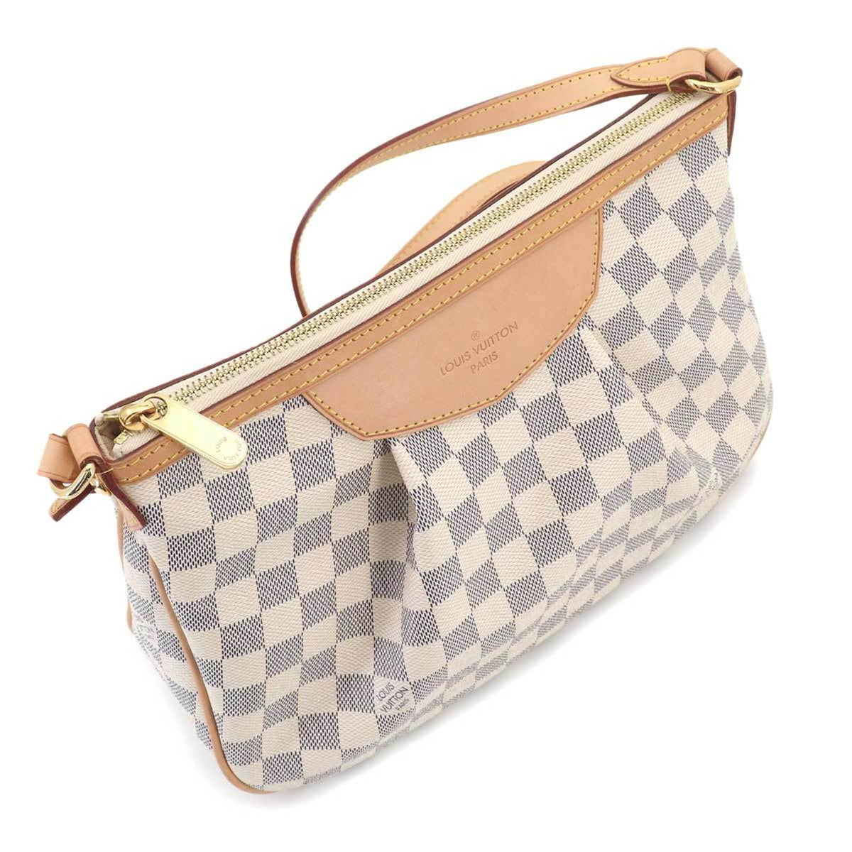 Louis Vuitton Damier Azur Damier Azur Canvas Shoulder Bag (Pre-Owned)