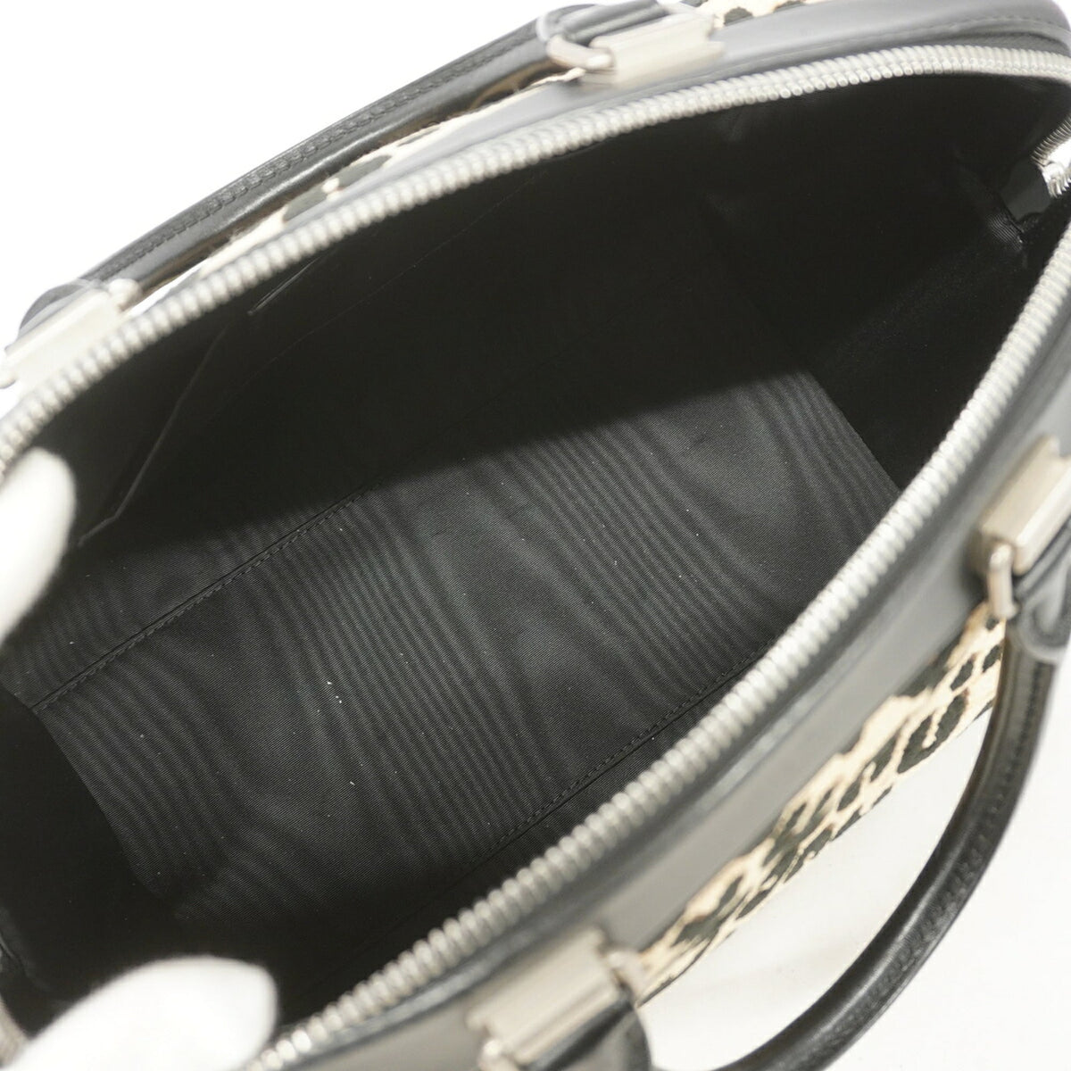 Louis Vuitton Beige Black Handbag (Pre-Owned)
