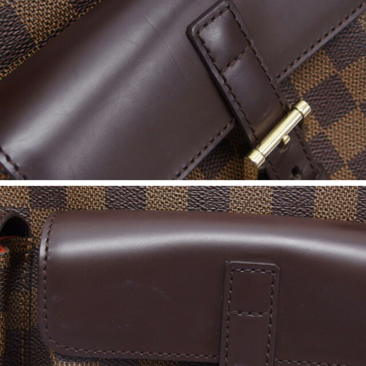 Louis Vuitton Damier Brown Damier Canvas Dark Brown Galle Damier Canvas Handbag Shoulder Bag Tote Bag (Pre-Owned)